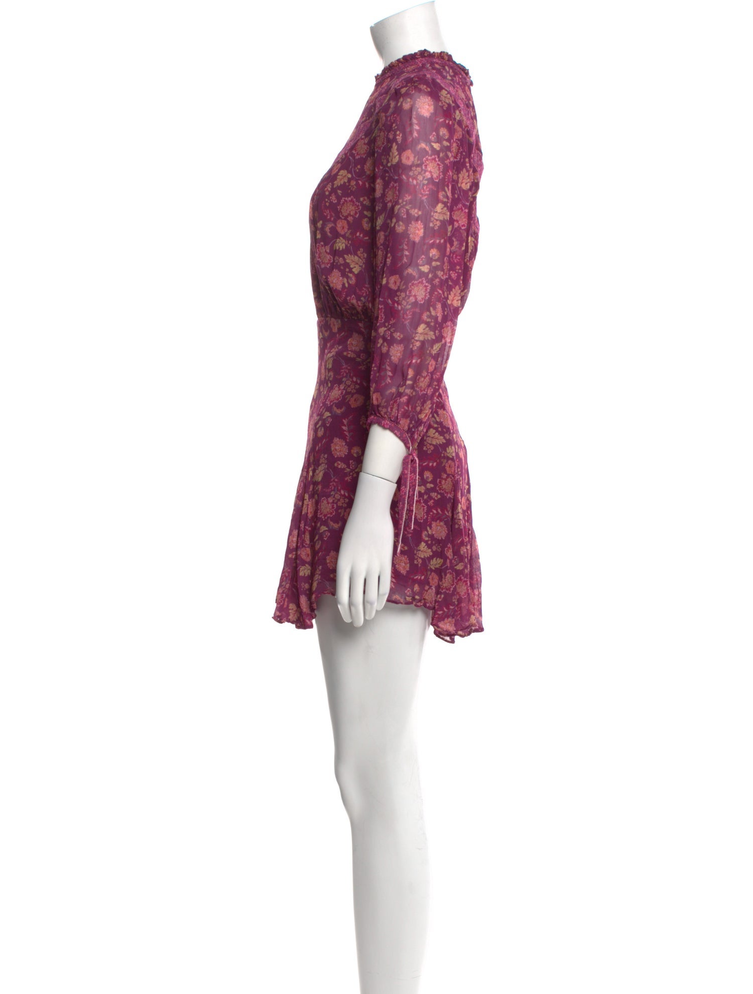Tularosa Floral Print Mini Dress