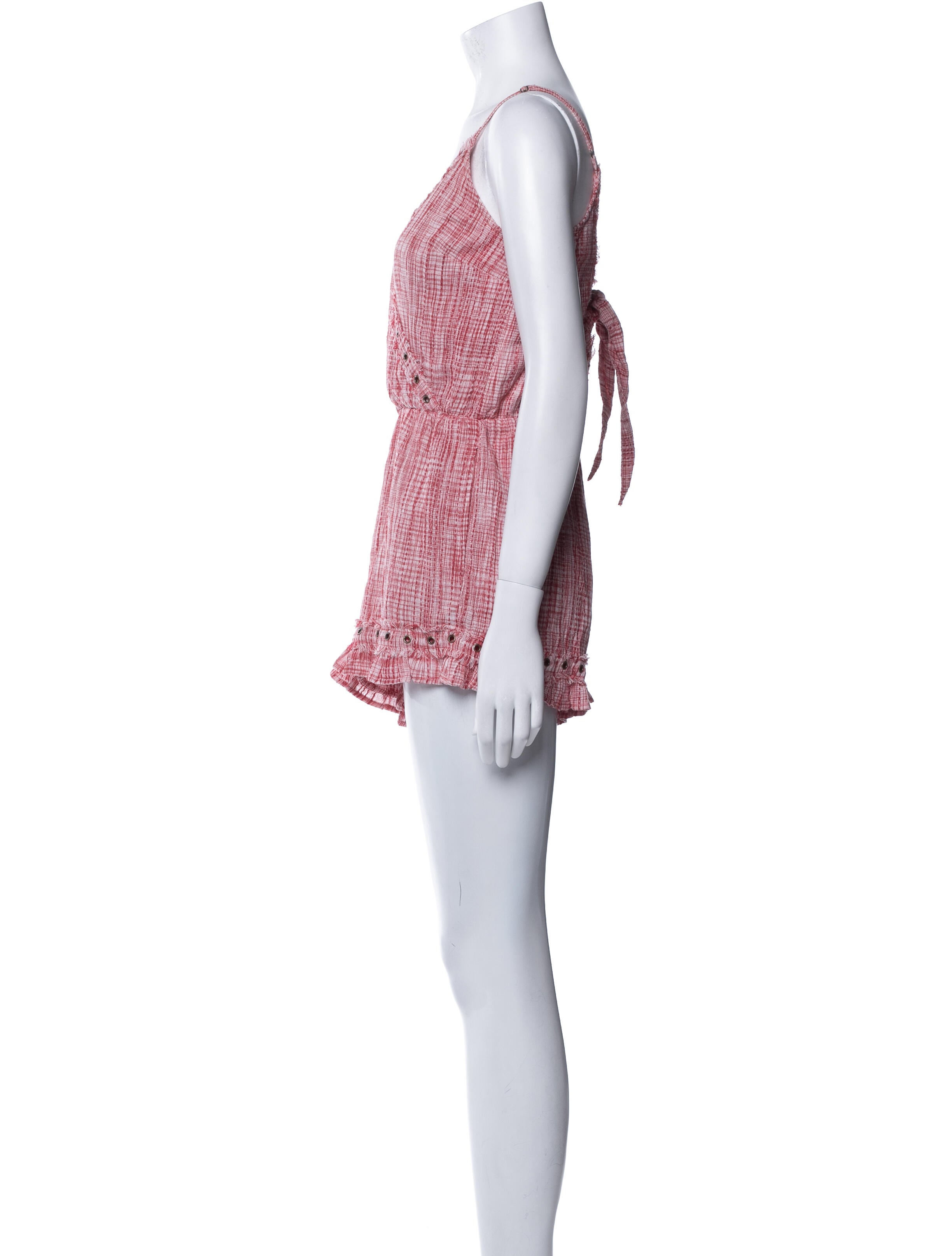 Tularosa Striped V-Neck Romper