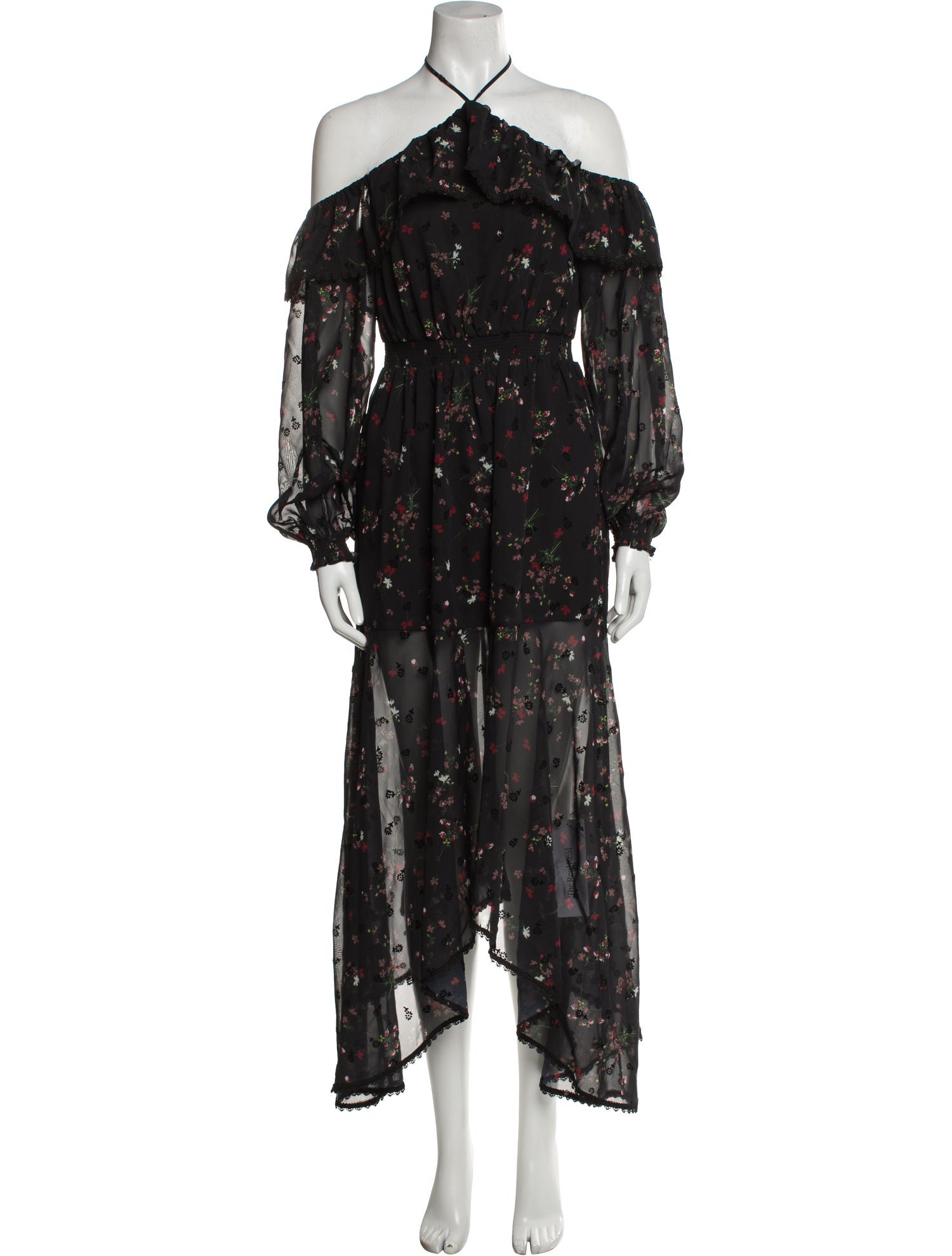 Tularosa Floral Print Midi Length Dress