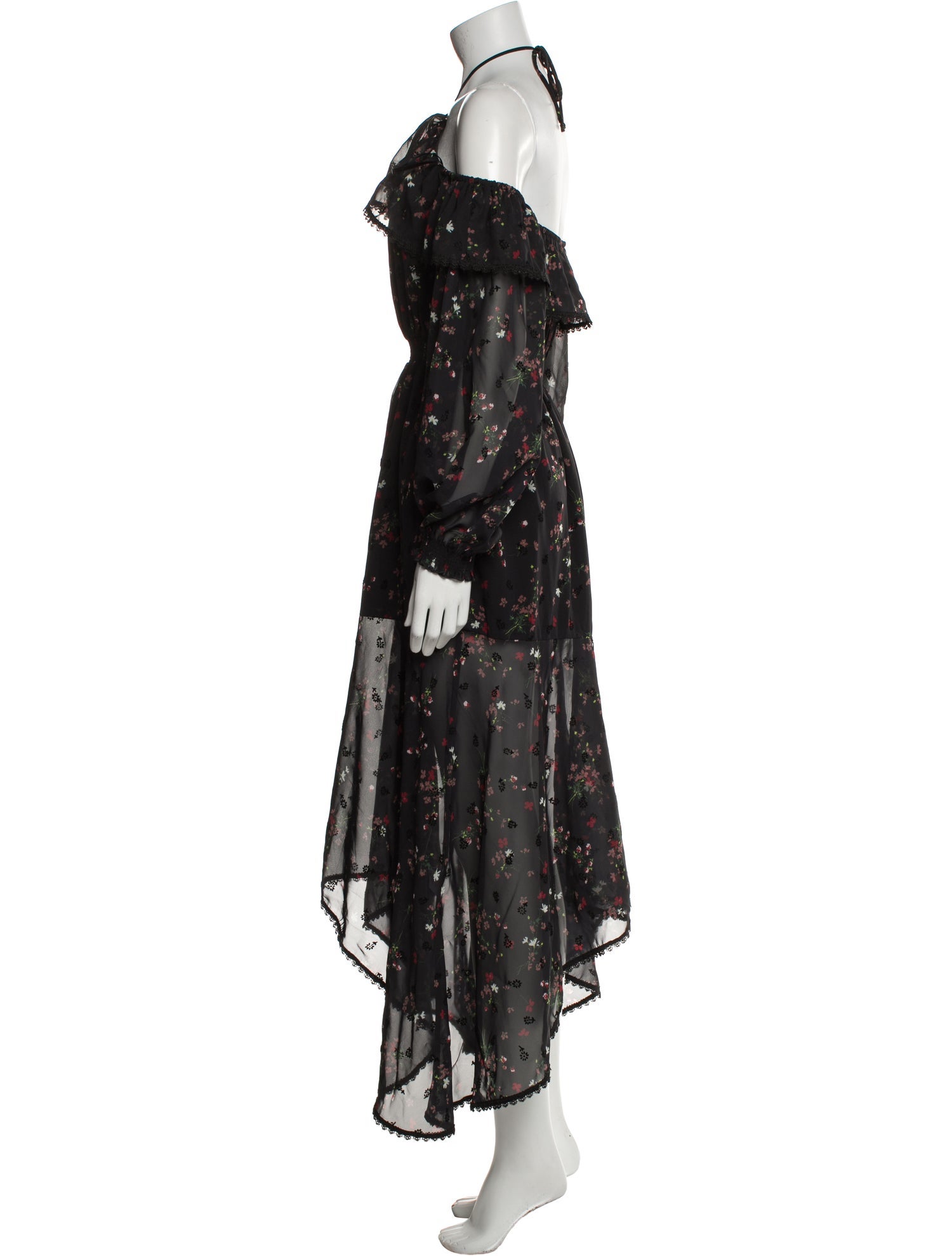 Tularosa Floral Print Midi Length Dress