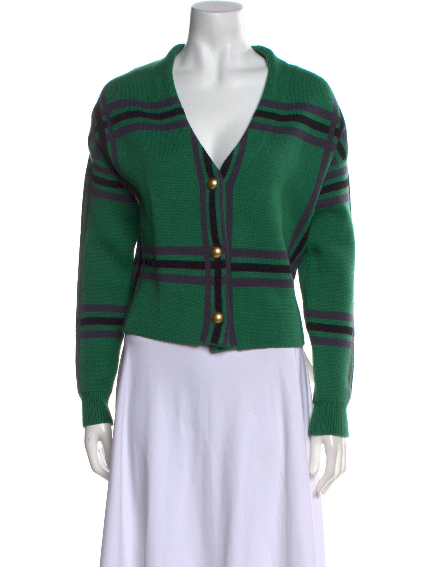 Tularosa Striped V-Neck Sweater