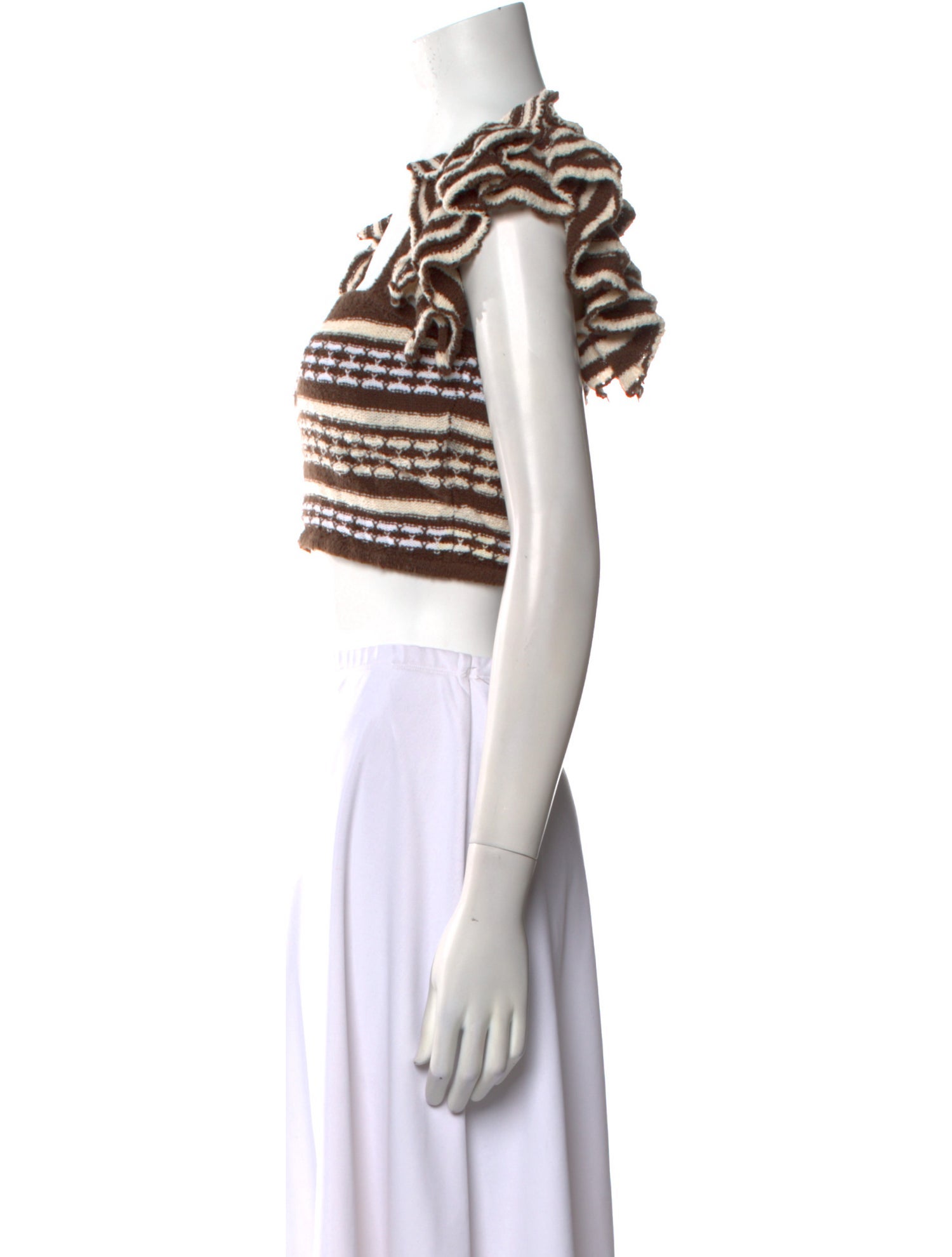 Tularosa Striped Square Neckline Sweater
