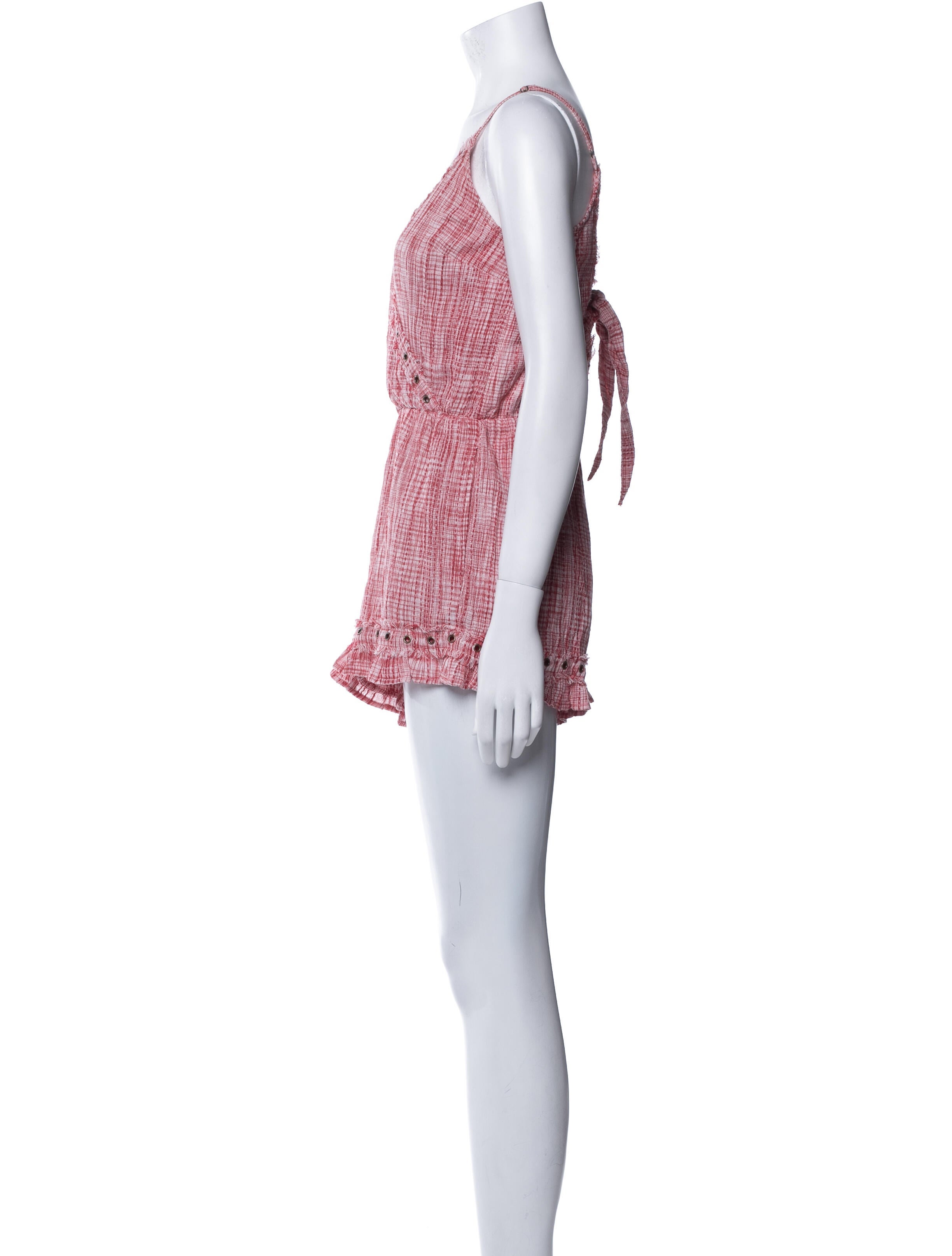 Tularosa Striped V-Neck Romper