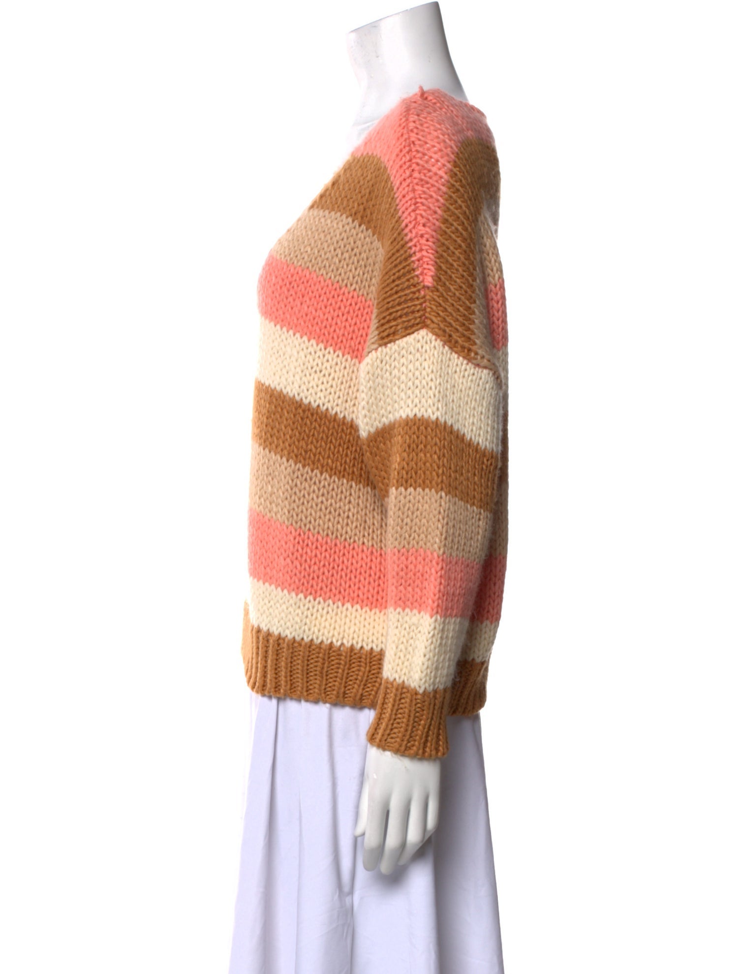 Tularosa Striped V-Neck Sweater