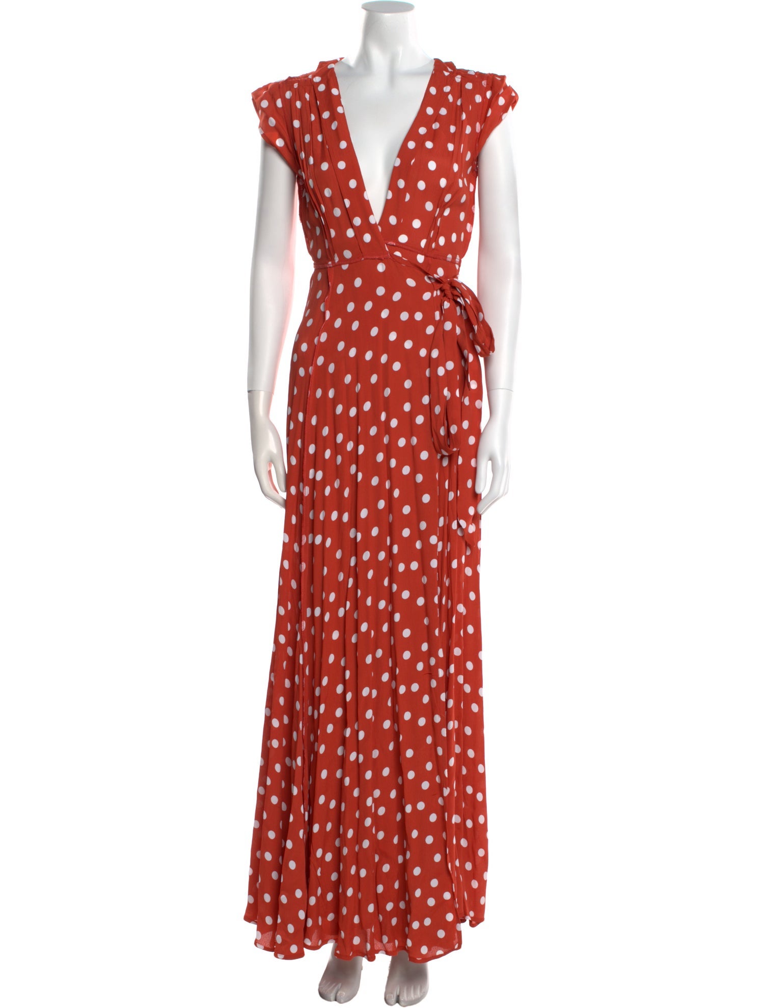 Tularosa Polka Dot Print Long Dress w/ Tags