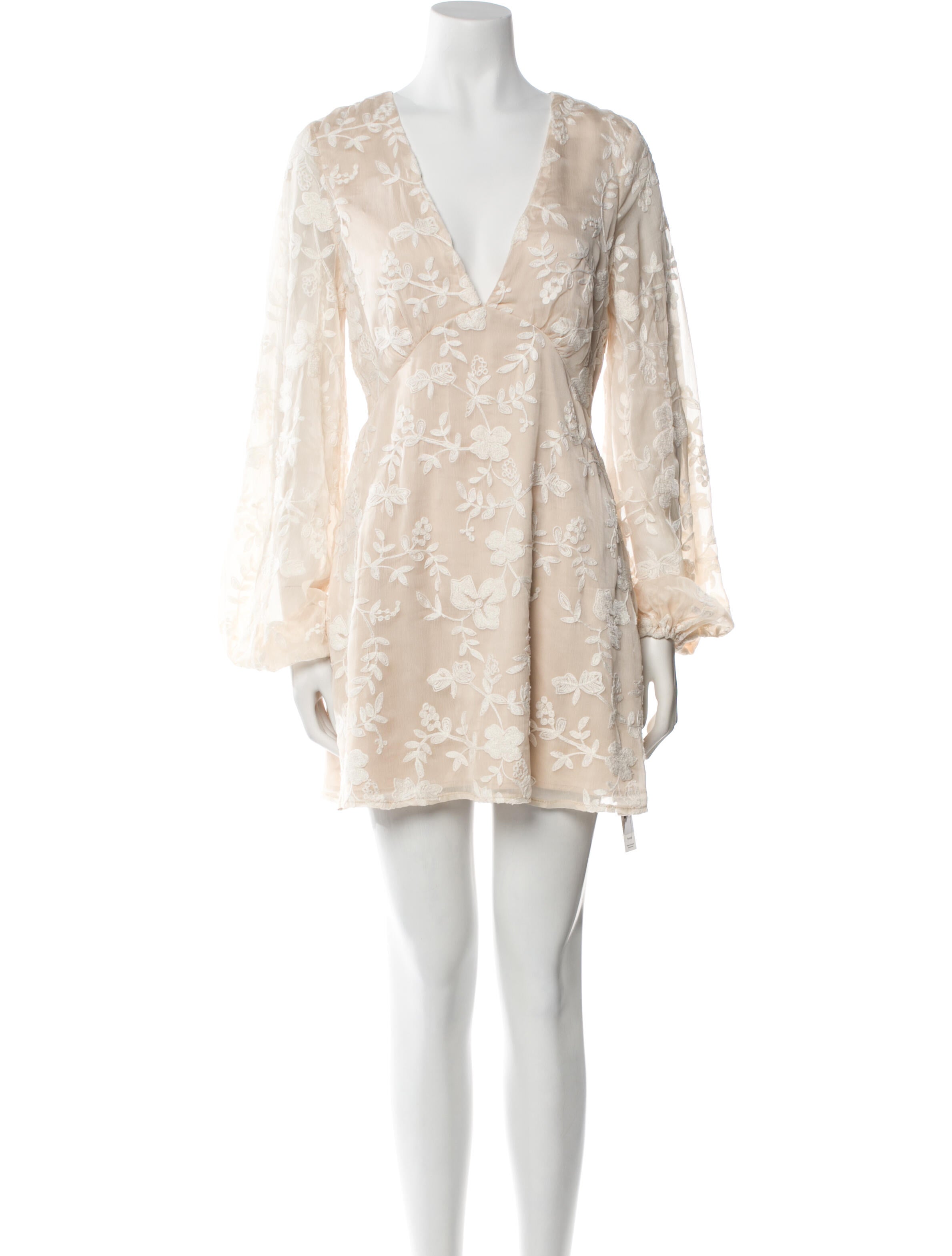 Tularosa Lace Pattern Mini Dress