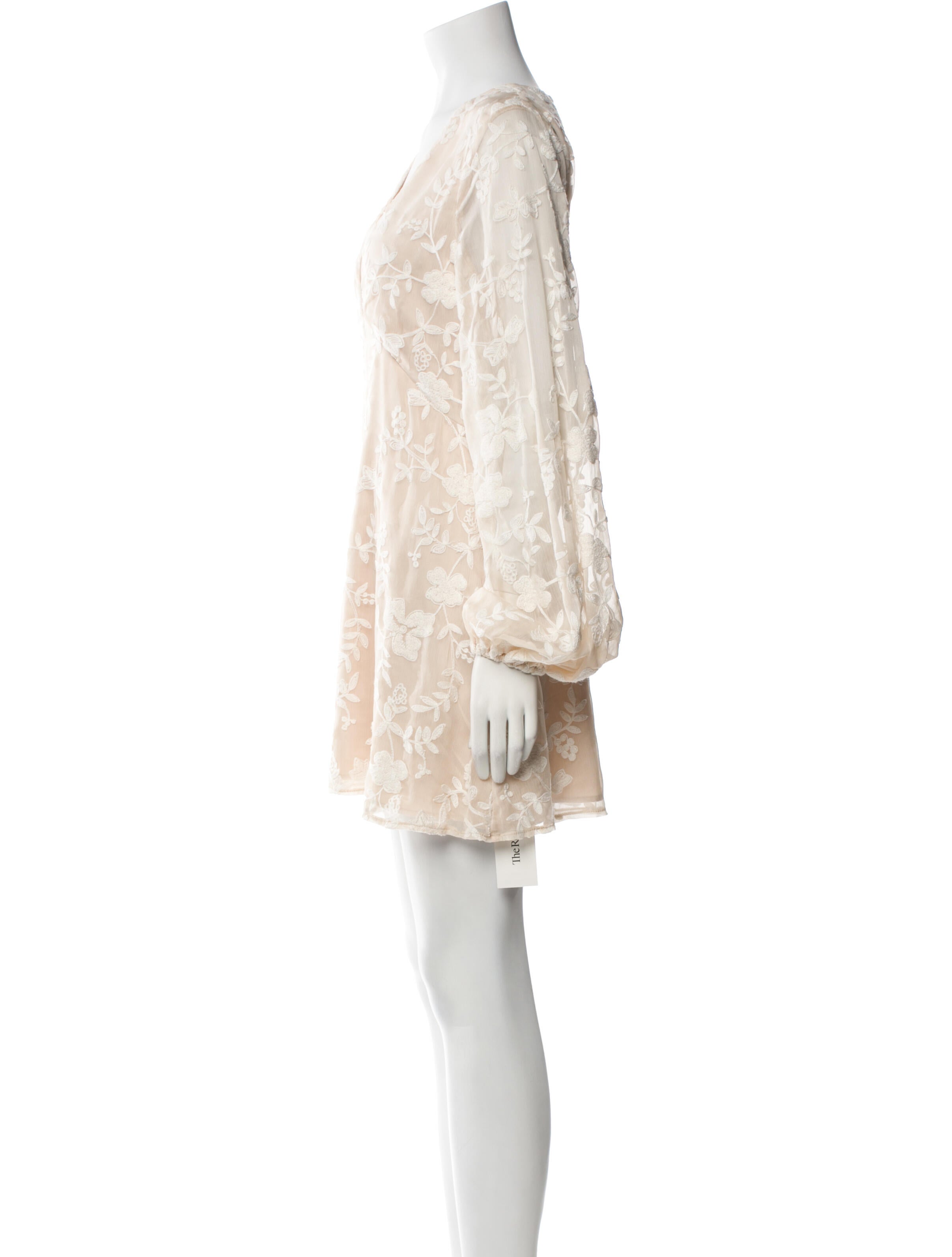 Tularosa Lace Pattern Mini Dress