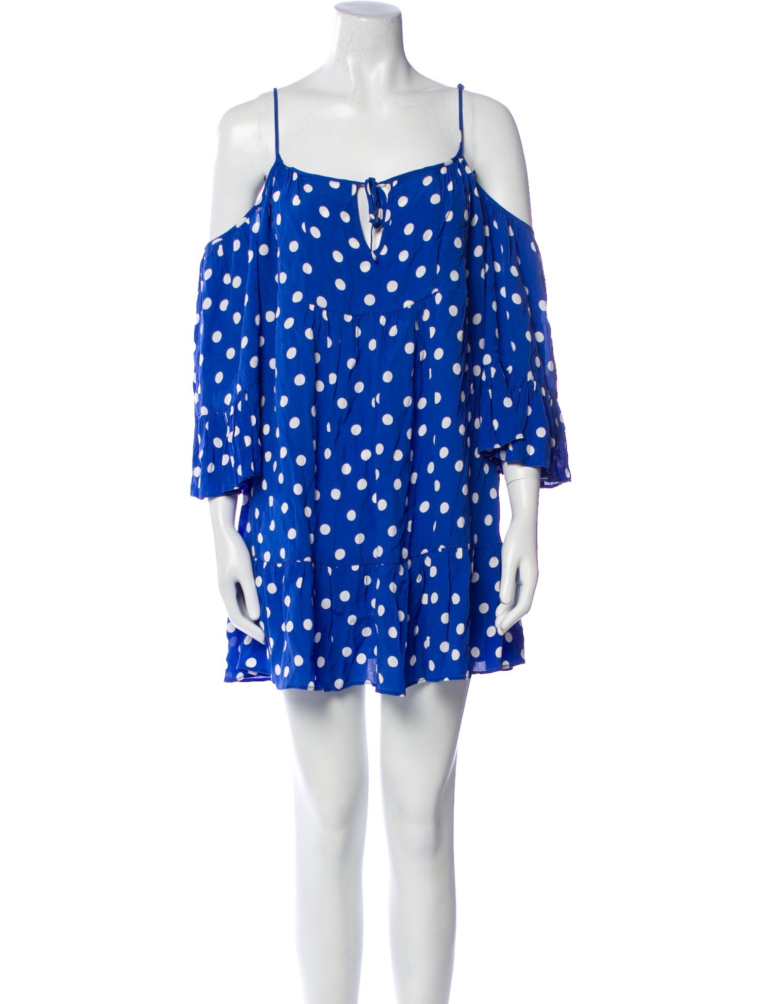 Tularosa Polka Dot Print Mini Dress