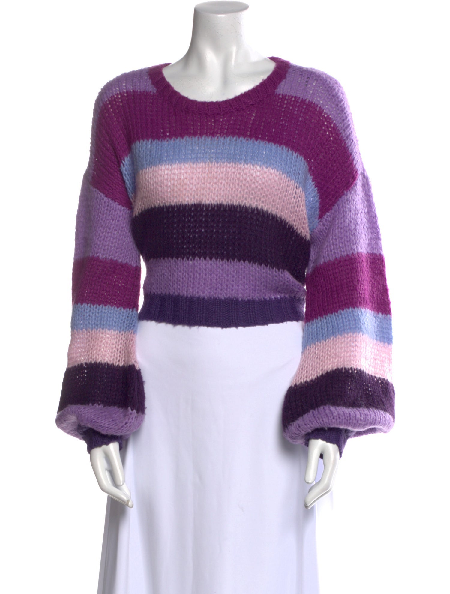 Tularosa Striped Scoop Neck Sweater