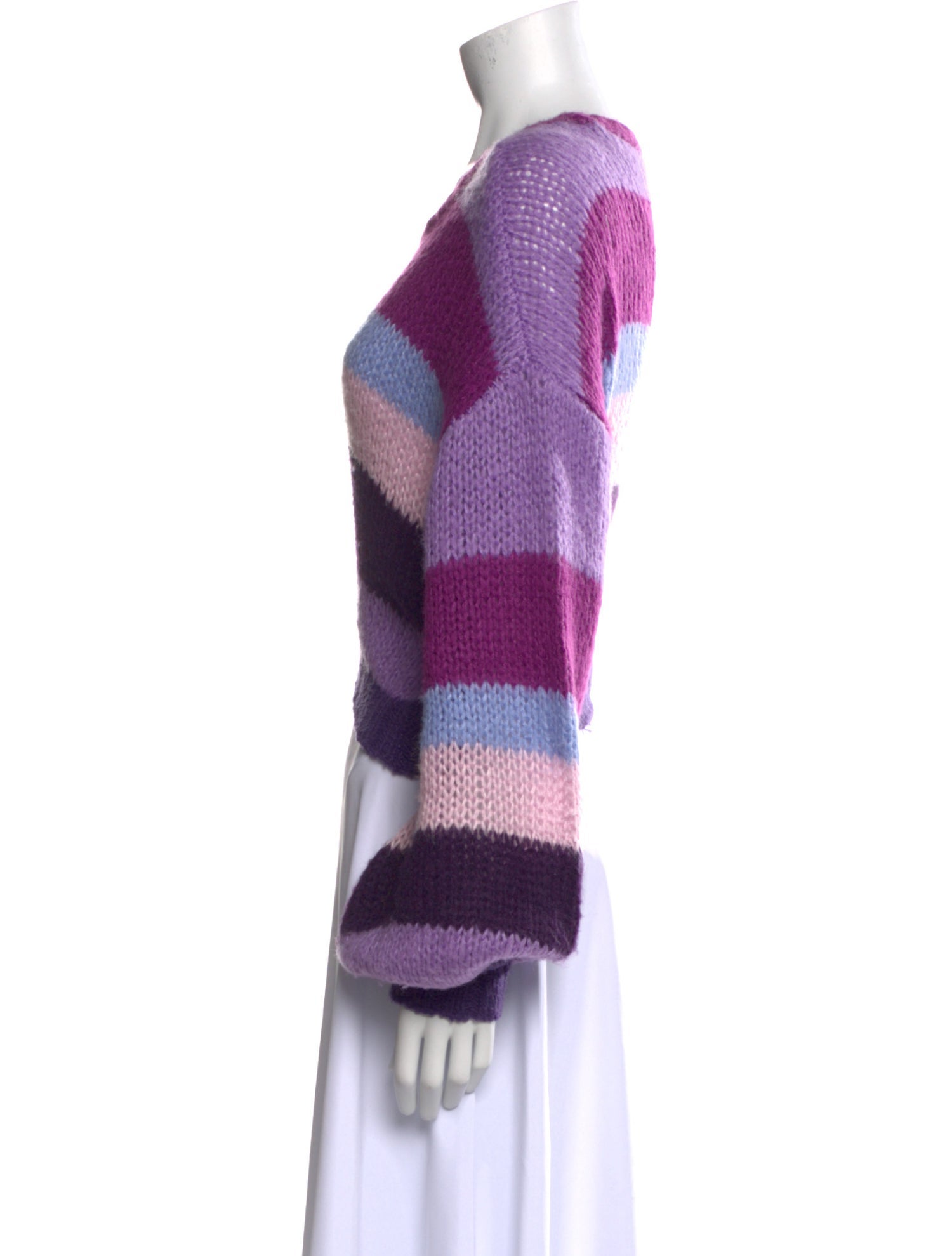 Tularosa Striped Scoop Neck Sweater