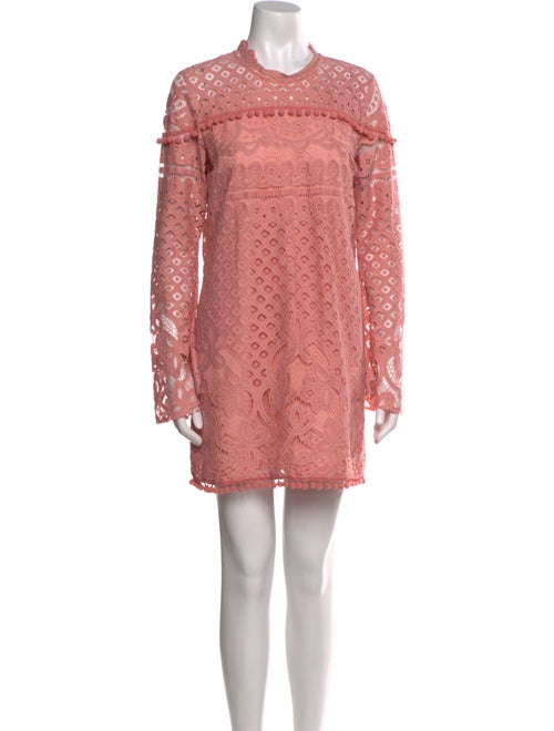 Tularosa Lace Pattern Mini Dress