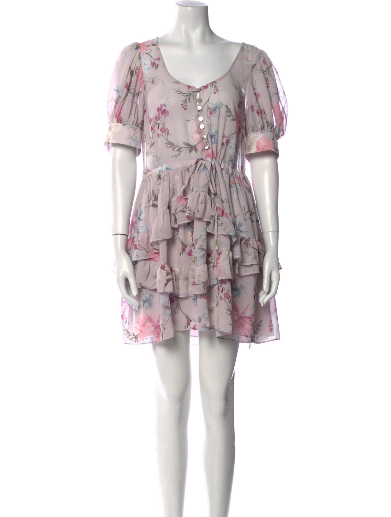 Tularosa Floral Print Mini Dress
