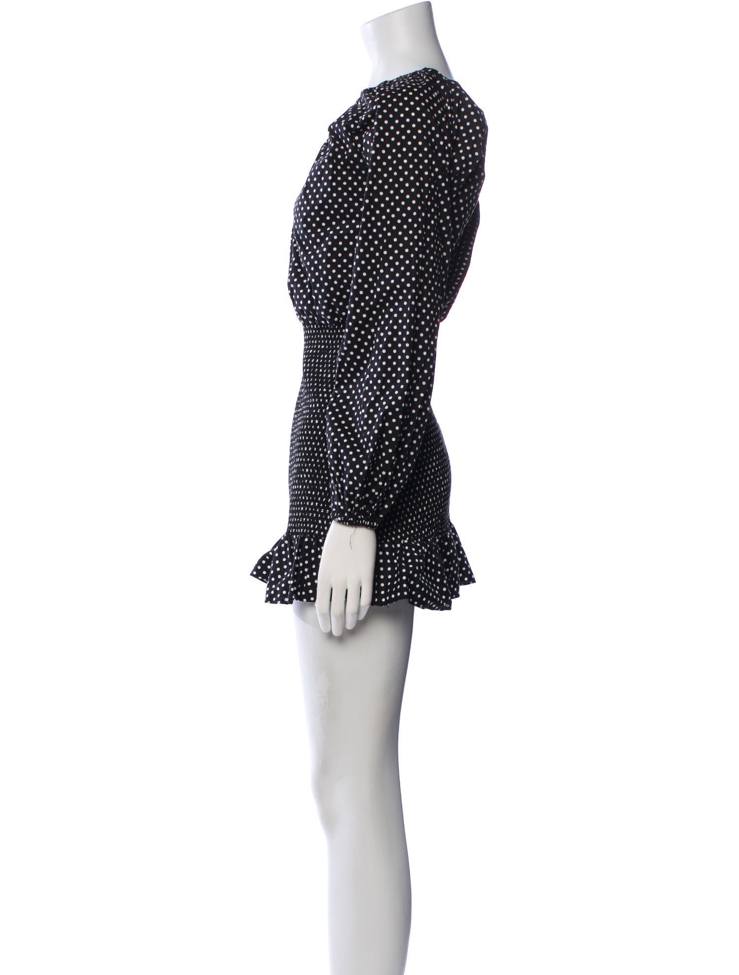 Tularosa Polka Dot Print Mini Dress