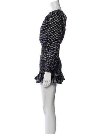 Tularosa Polka Dot Print Mini Dress