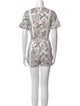 Tularosa Floral Print V-Neck Romper