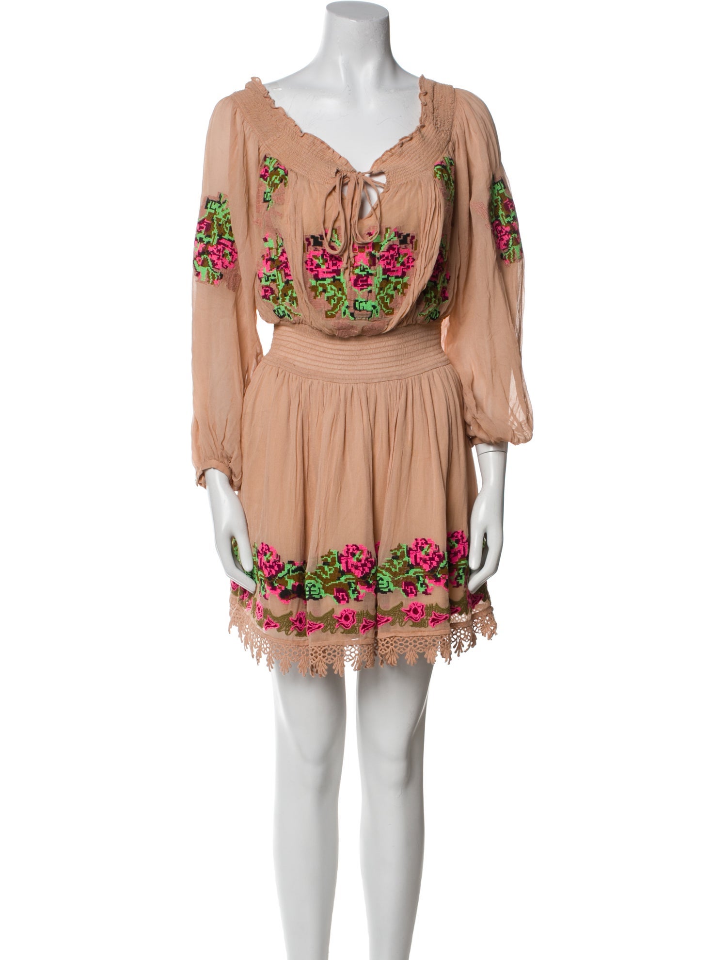 Tularosa Floral Print Mini Dress