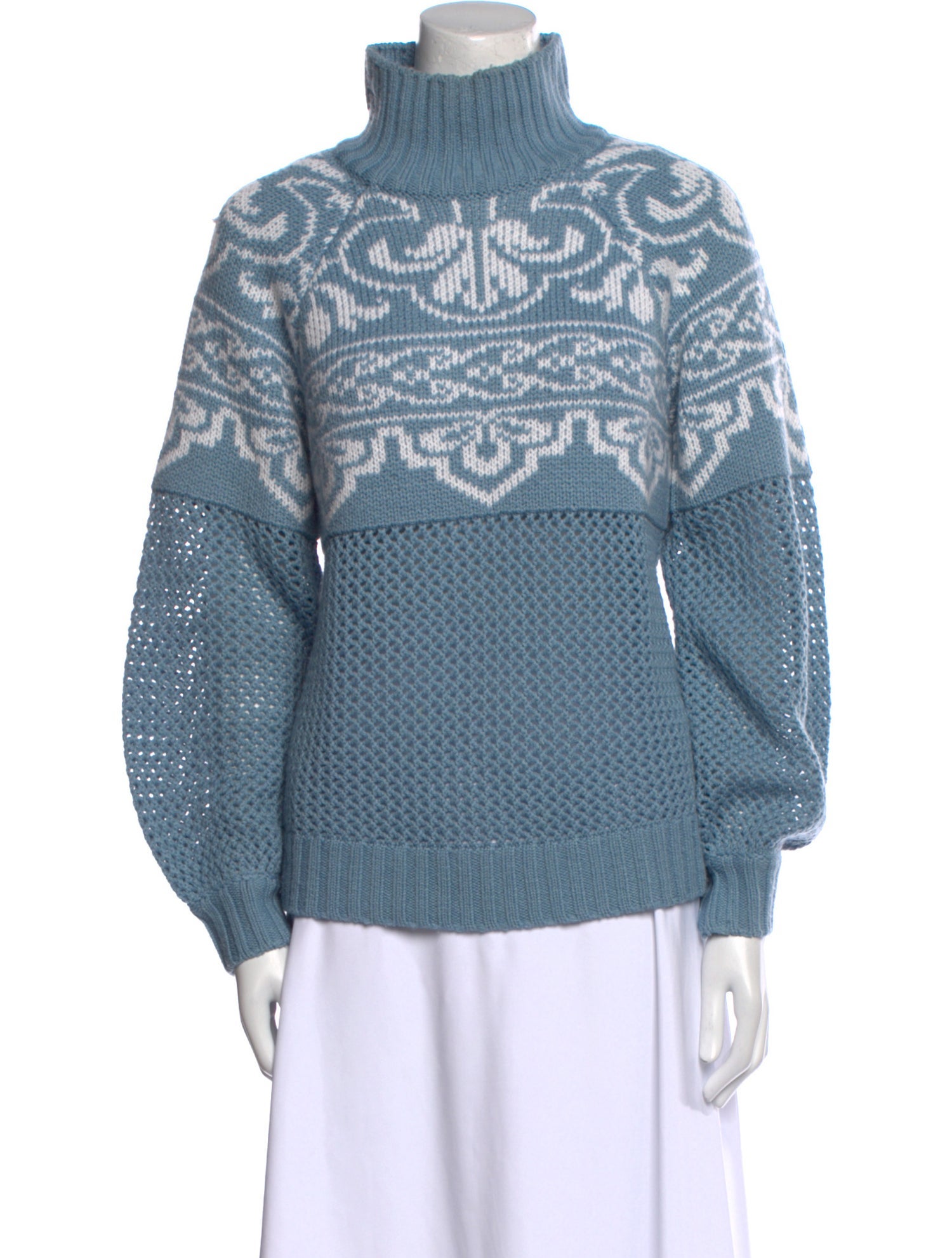 Tularosa Printed Turtleneck Sweater