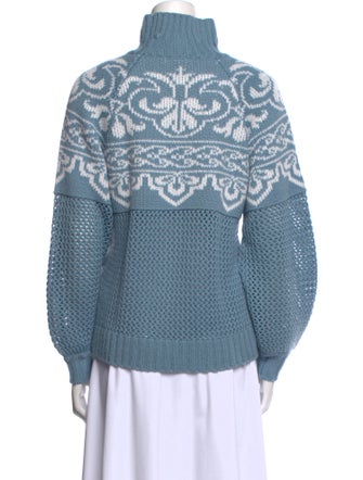 Tularosa Printed Turtleneck Sweater