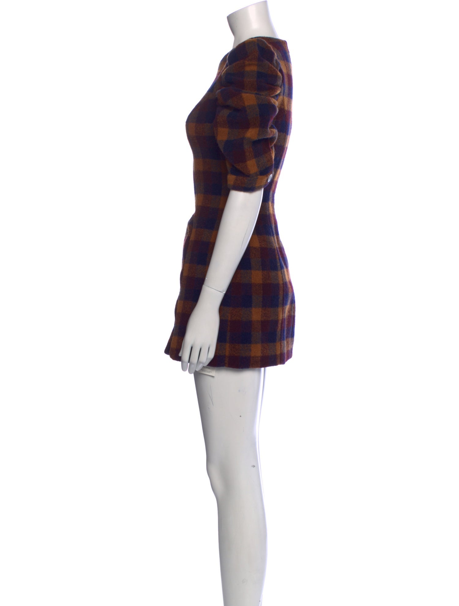 Tularosa Plaid Print Mini Dress