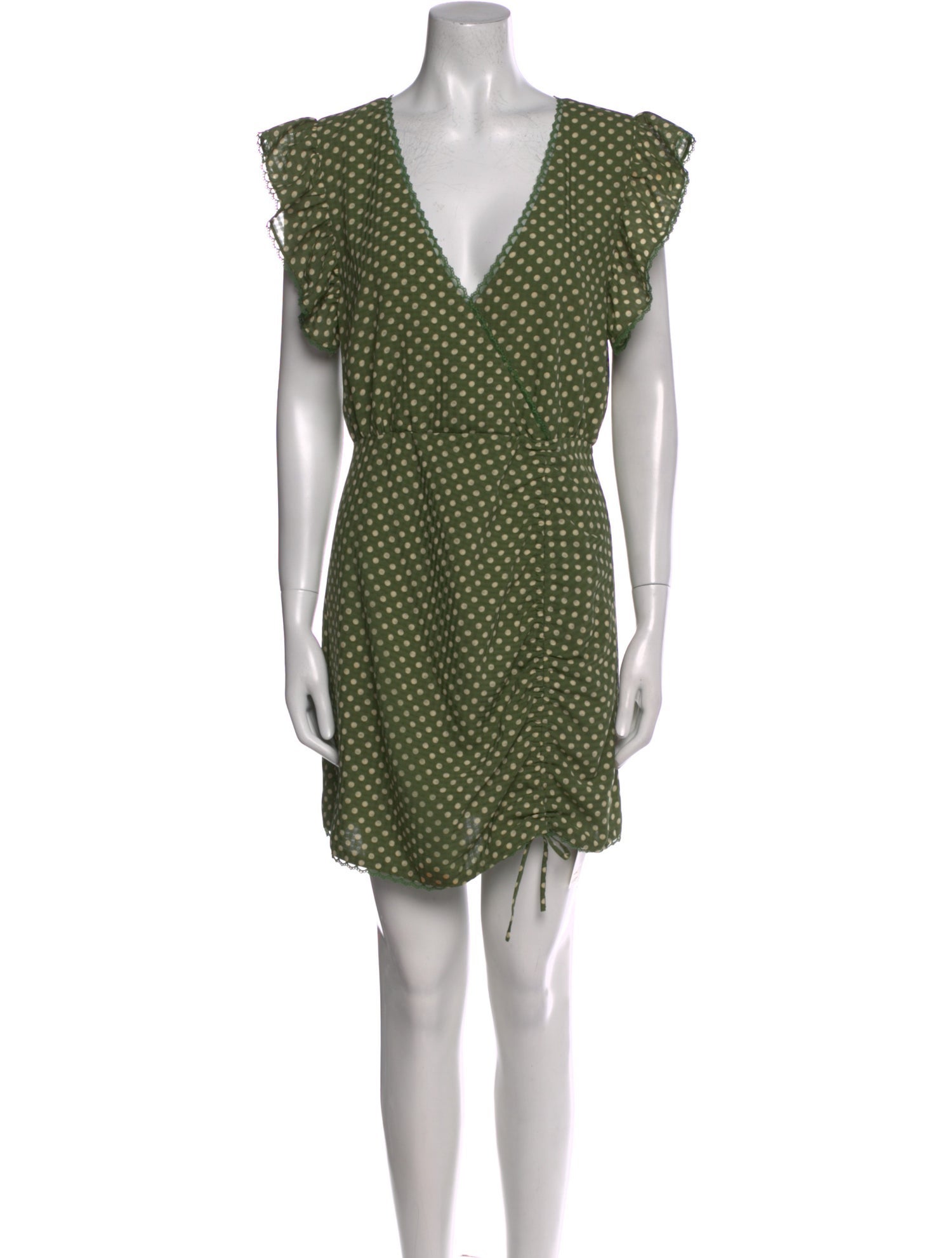 Tularosa Polka Dot Print Mini Dress