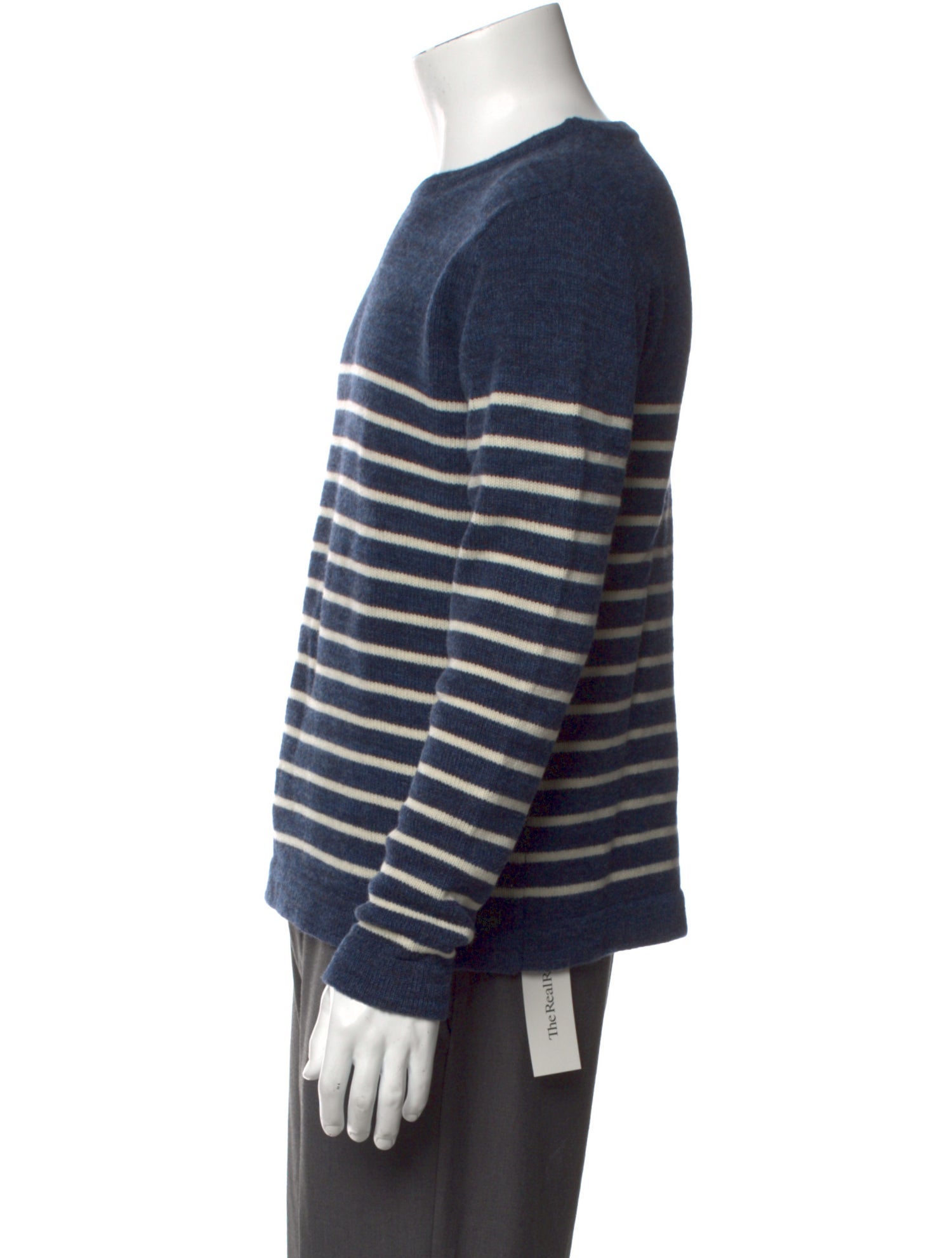Teddy Vonranson Striped Crew Neck Pullover