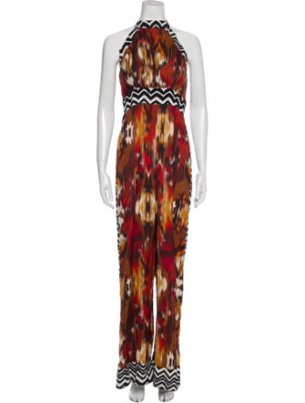 Twins Beach Couture Printed Halterneck Jumpsuit
