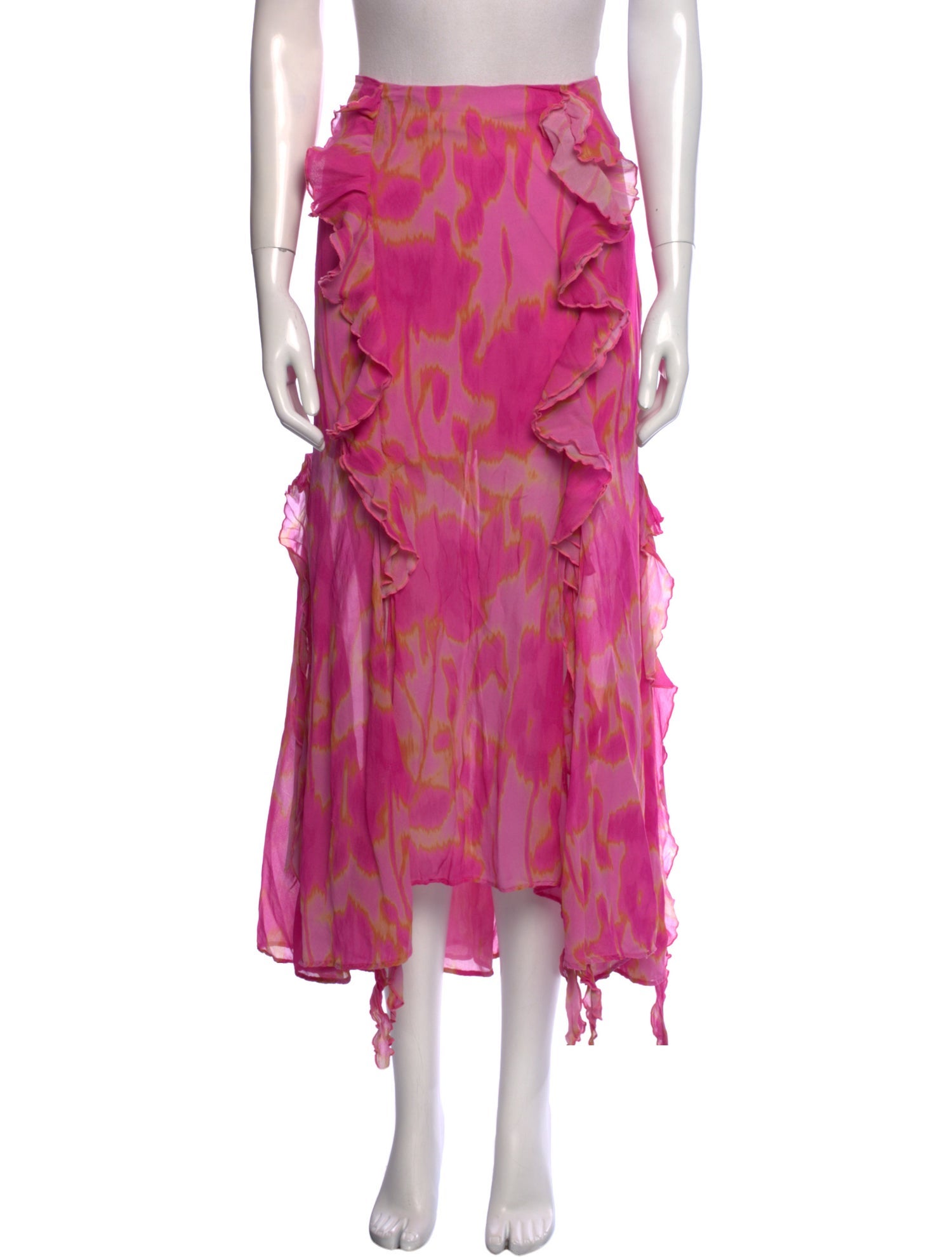 The Wolf Gang Printed Midi Length Skirt