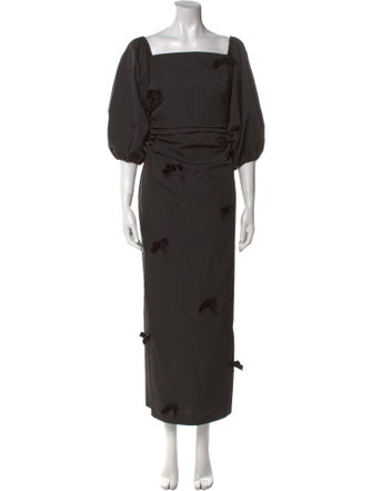 The Wolf Gang Square Neckline Long Dress