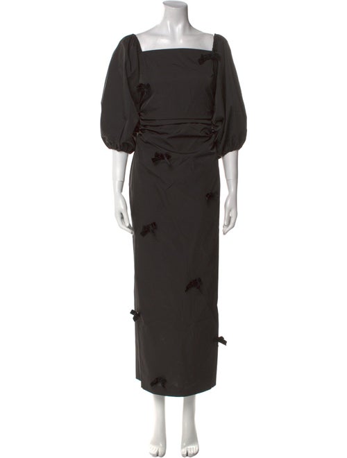 The Wolf Gang Square Neckline Long Dress