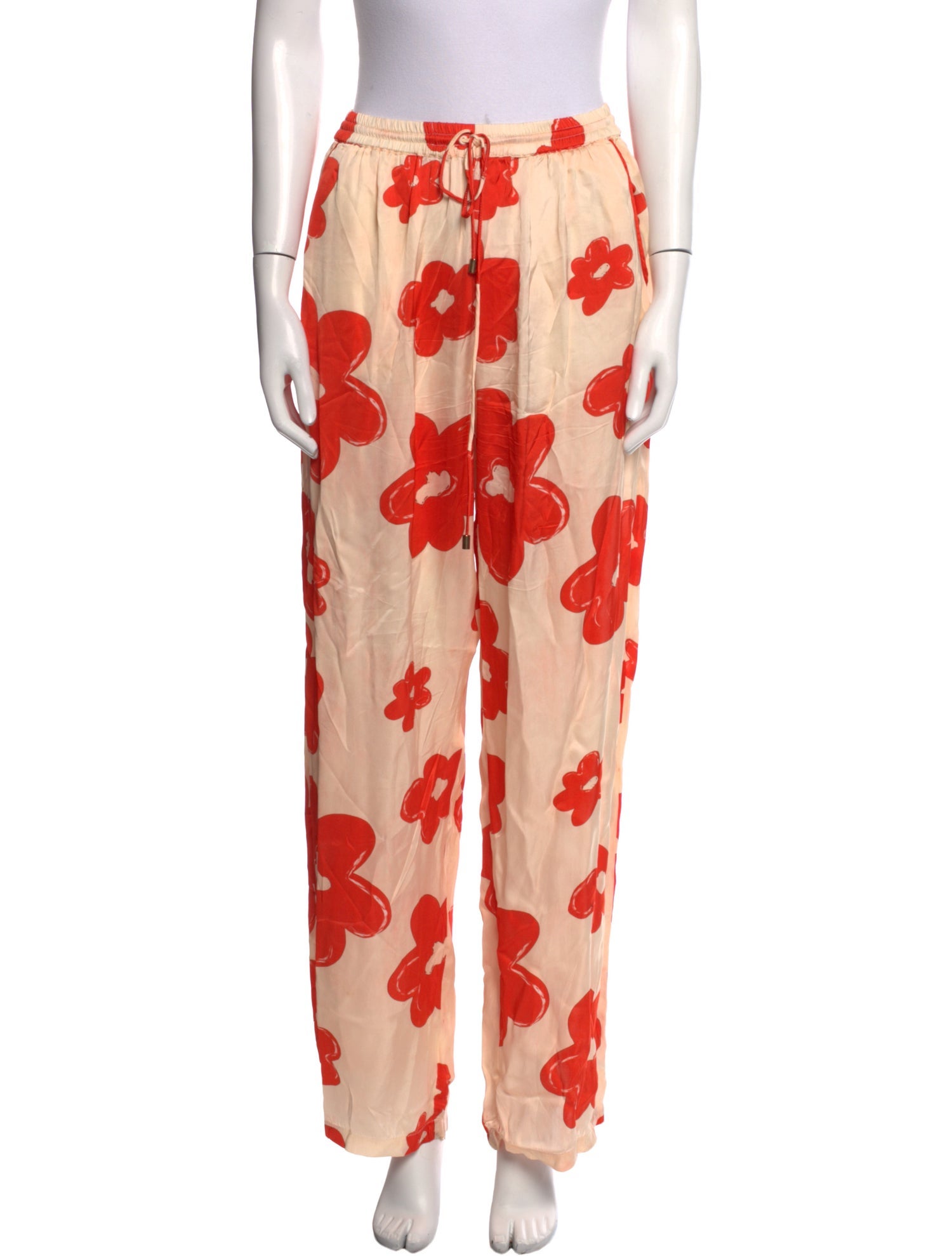 The Wolf Gang Floral Print Wide Leg Pants