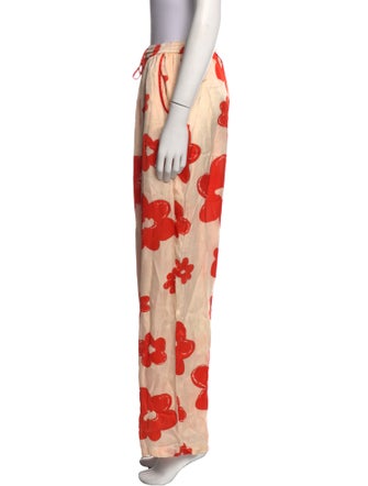 The Wolf Gang Floral Print Wide Leg Pants