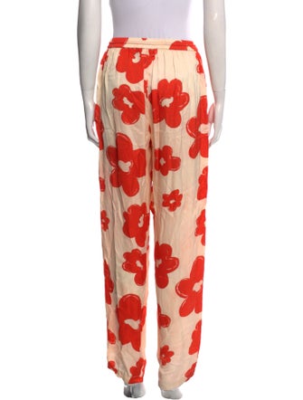 The Wolf Gang Floral Print Wide Leg Pants