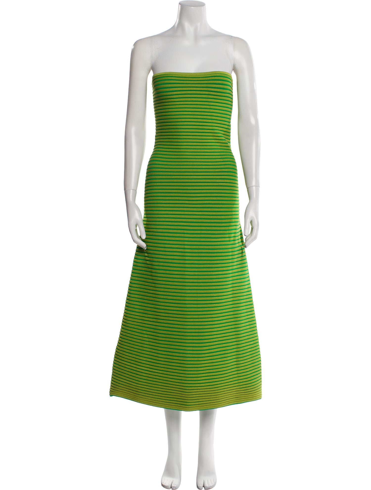 The Wolf Gang Striped Midi Length Dress