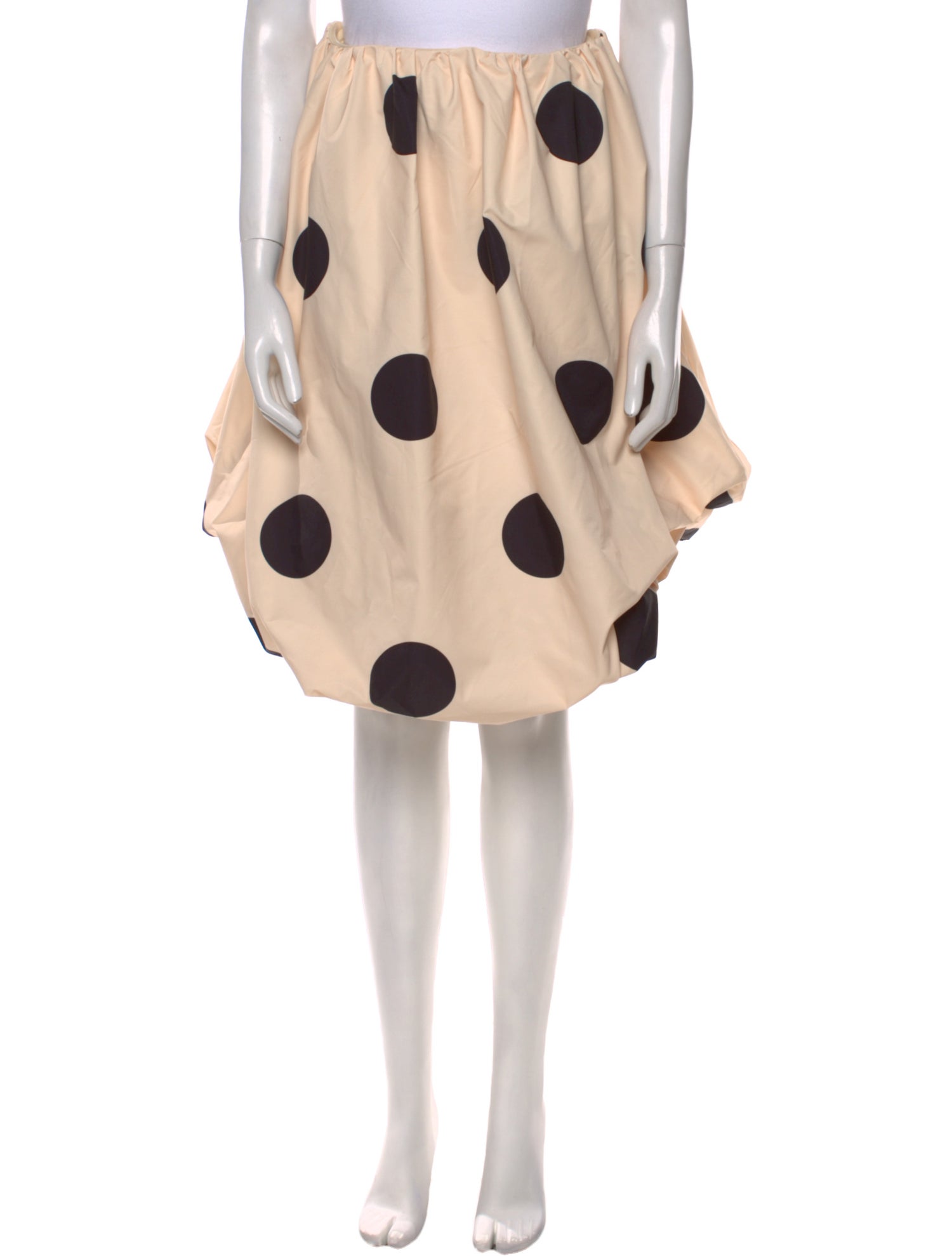 The Wolf Gang Polka Dot Print Knee-Length Skirt