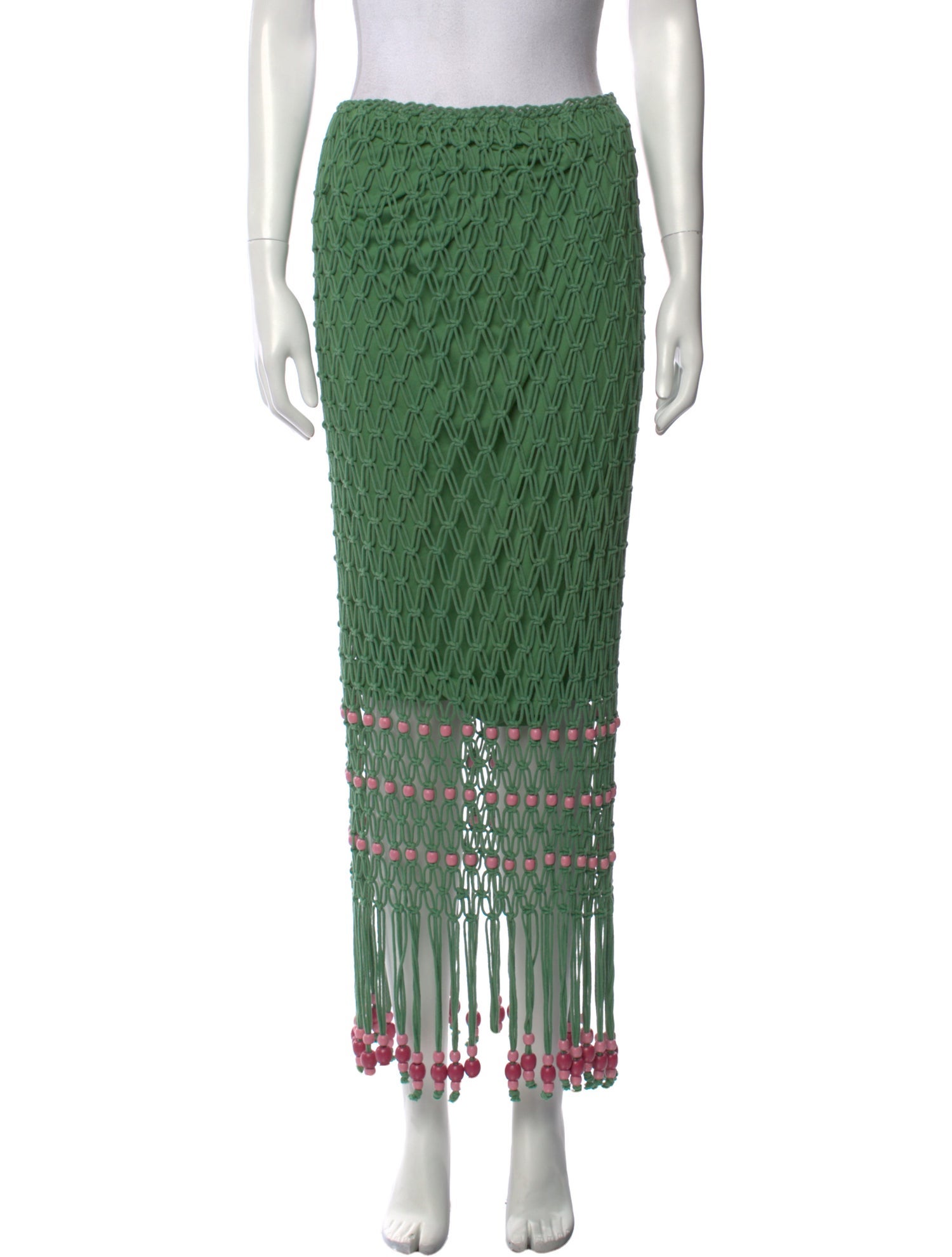 The Wolf Gang Striped Knee-Length Skirt