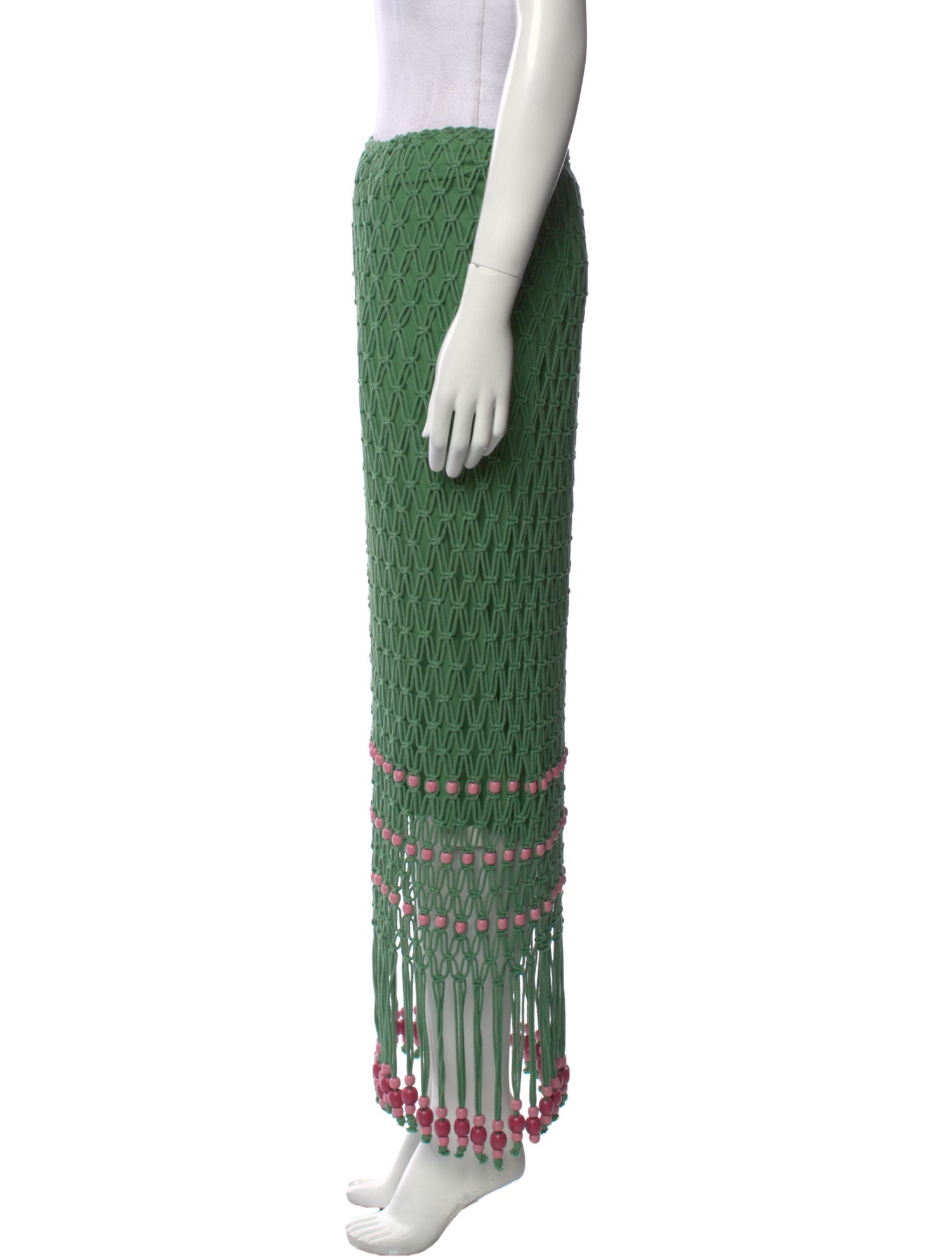 The Wolf Gang Striped Knee-Length Skirt