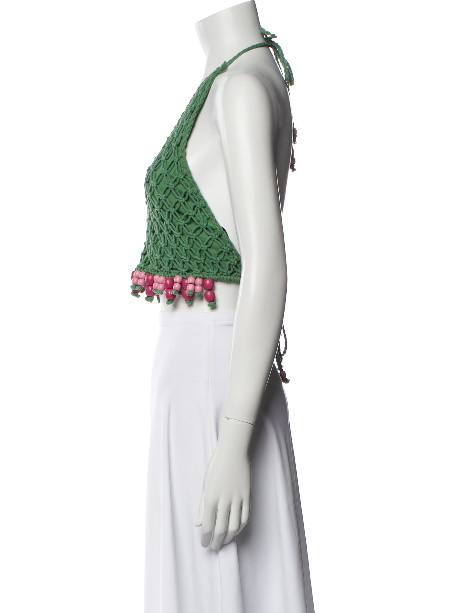 The Wolf Gang Printed Halterneck Crop Top