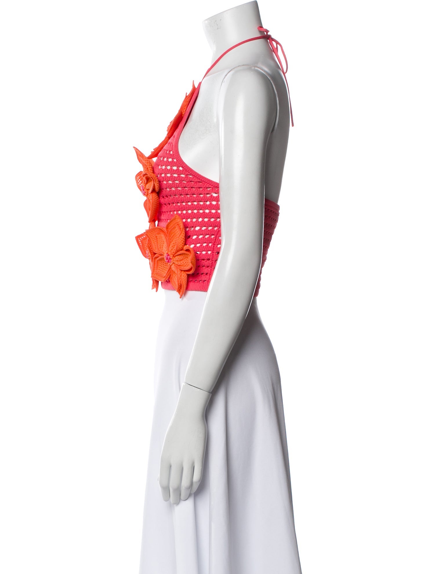 The Wolf Gang Floral Print Halterneck Crop Top w/ Tags