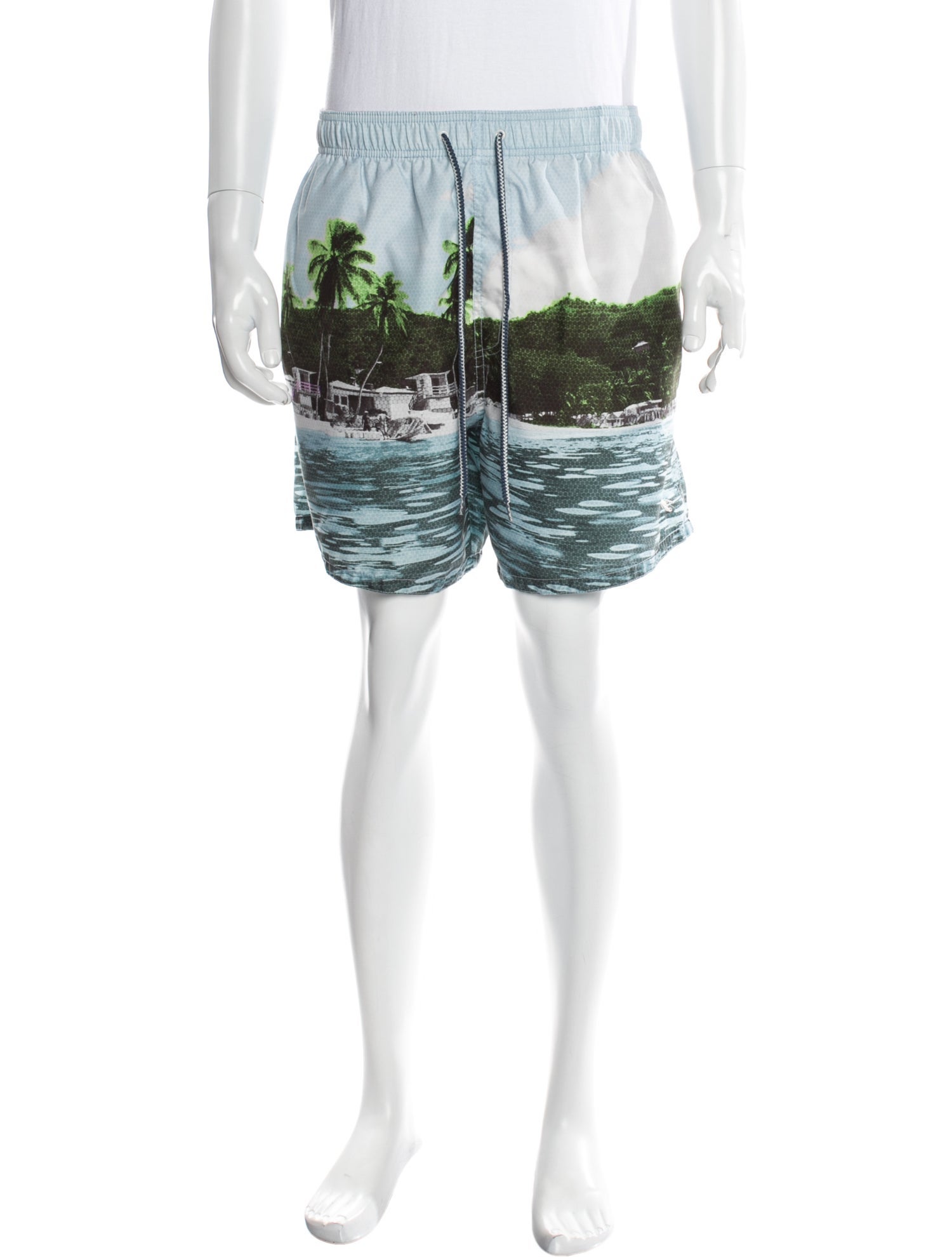 The World Is Your Oyster Printed Swim Trunks