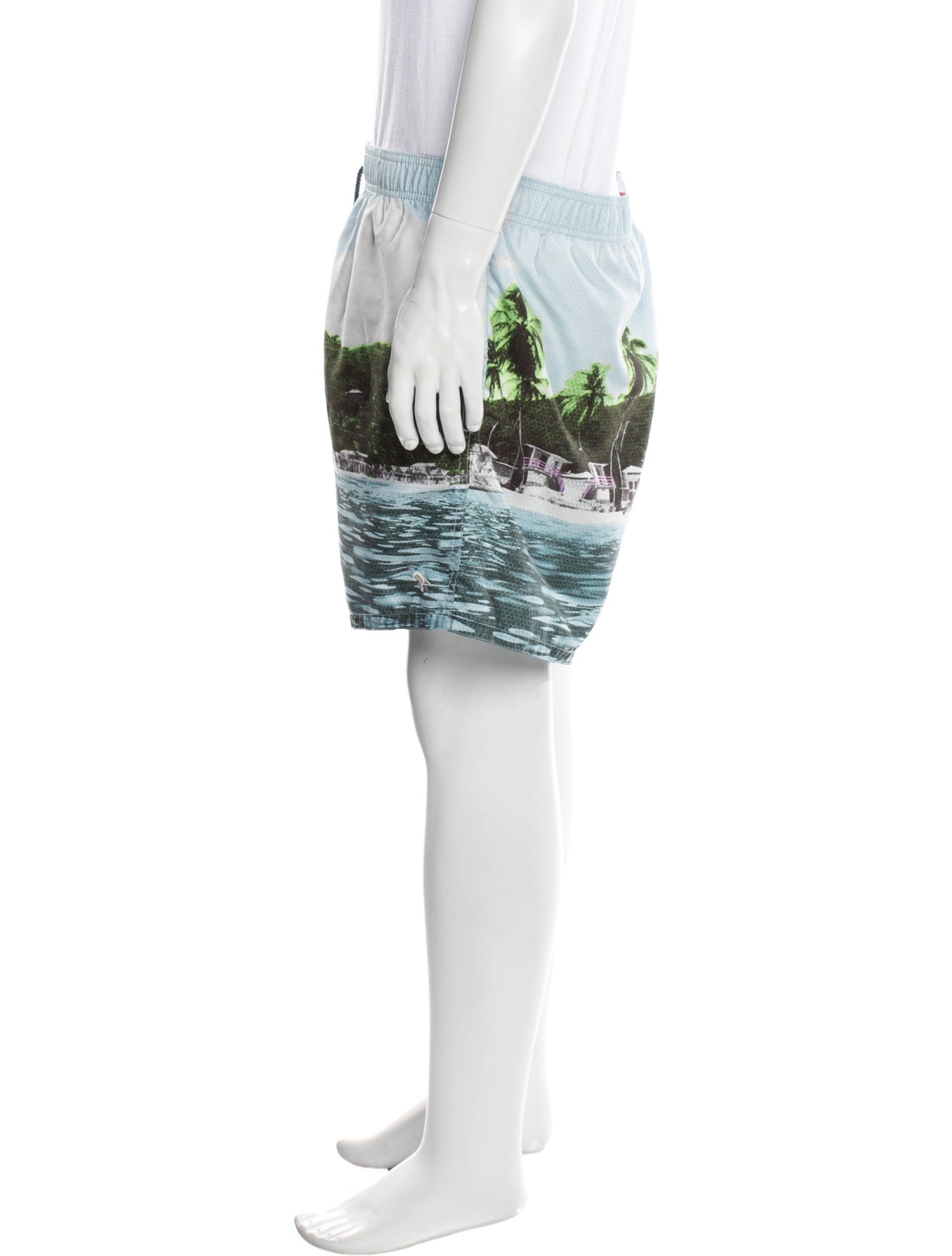 The World Is Your Oyster Printed Swim Trunks