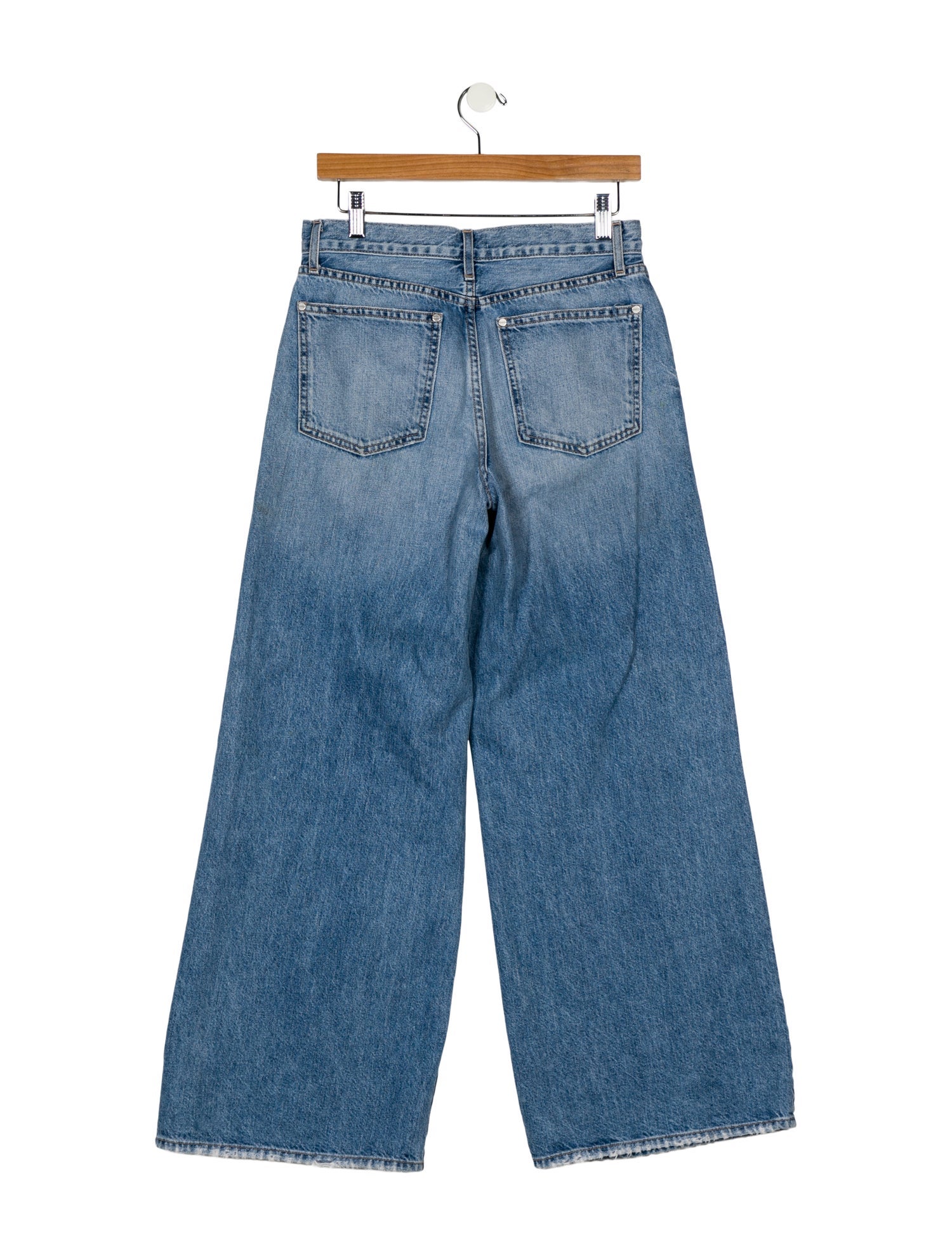 TWP Mid-Rise Wide Leg Jeans