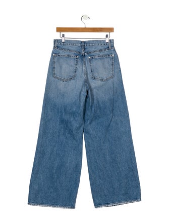 TWP Mid-Rise Wide Leg Jeans