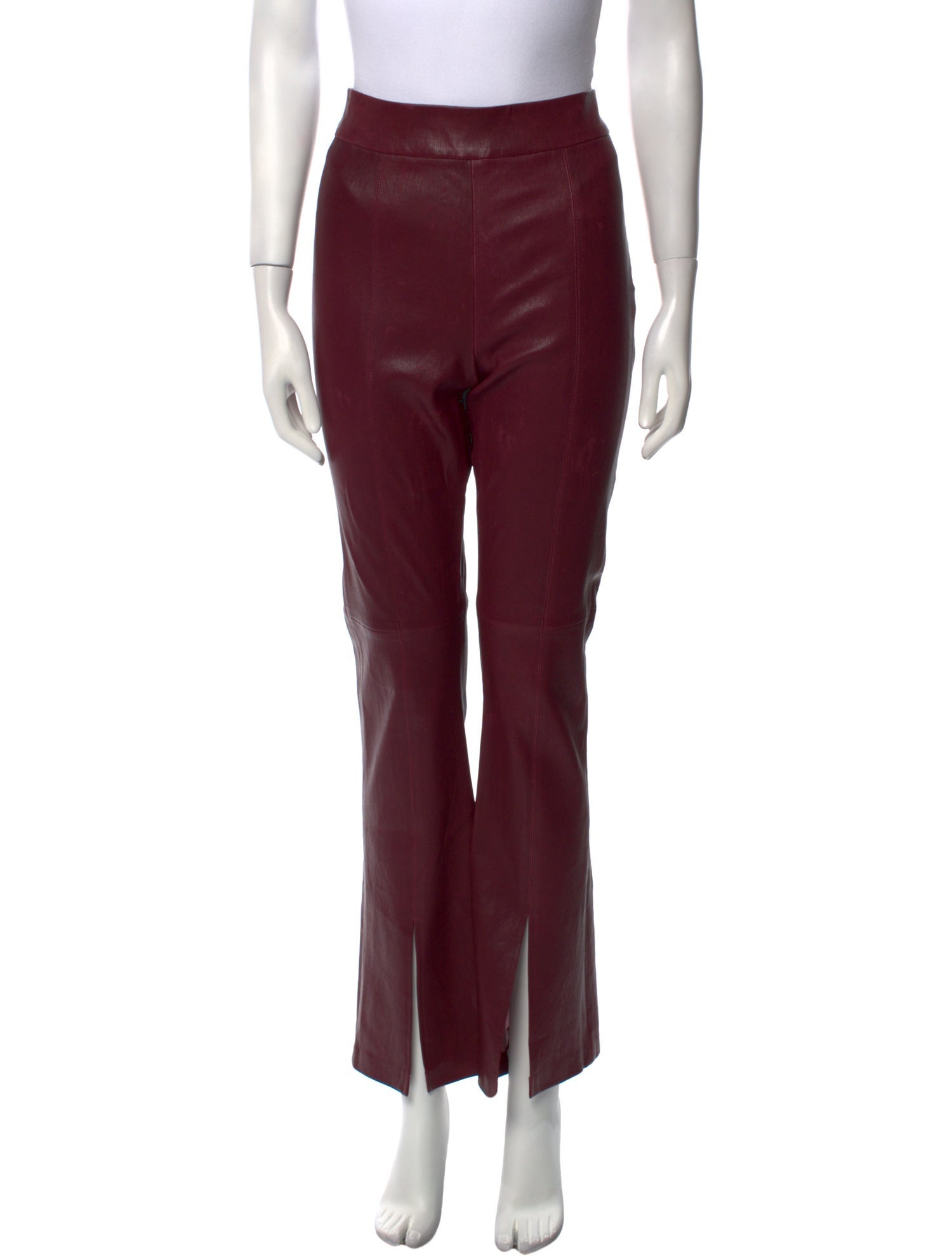 TWP Lamb Leather Flared Pants