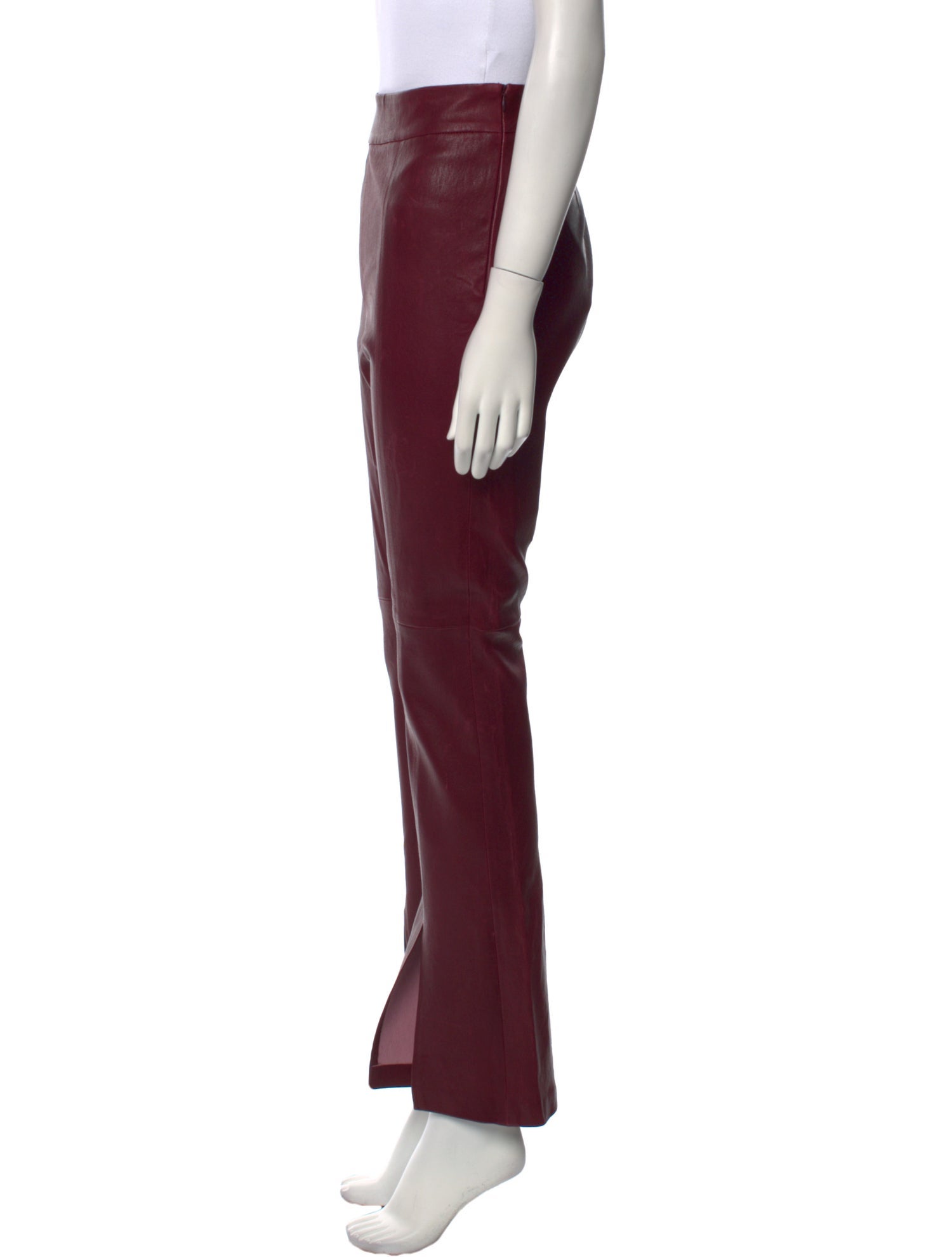 TWP Lamb Leather Flared Pants