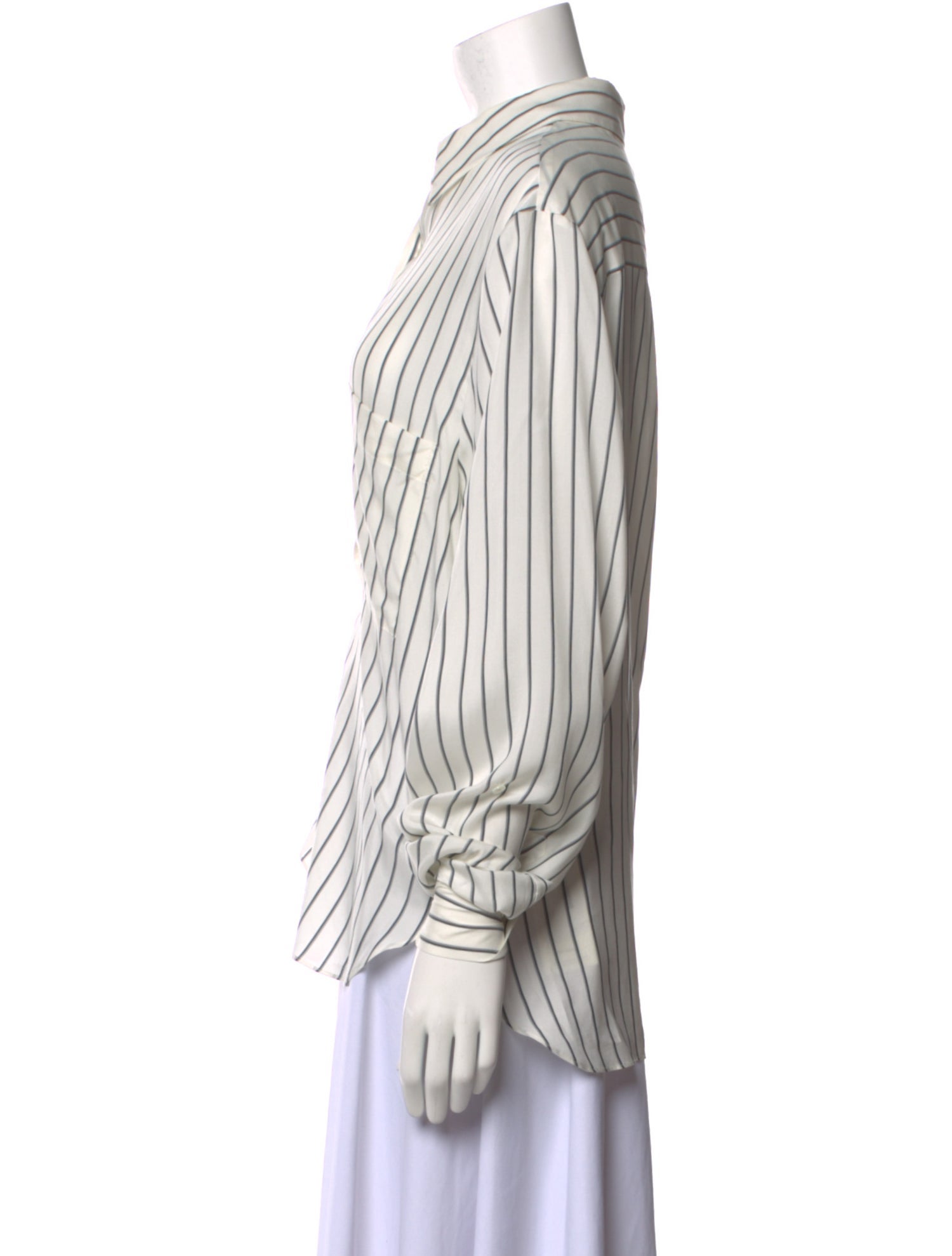 TWP Silk Striped Blouse