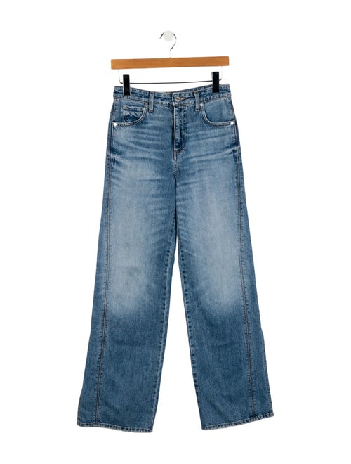 TWP Mid-Rise Wide Leg Jeans