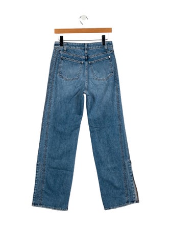 TWP Mid-Rise Wide Leg Jeans