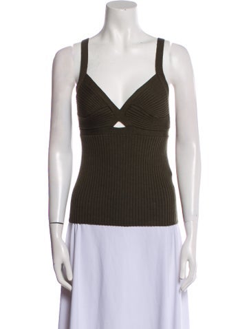 TWP Tops Wool V-Neck Top M