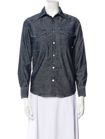 TWP Jackets Striped Denim Jacket XS