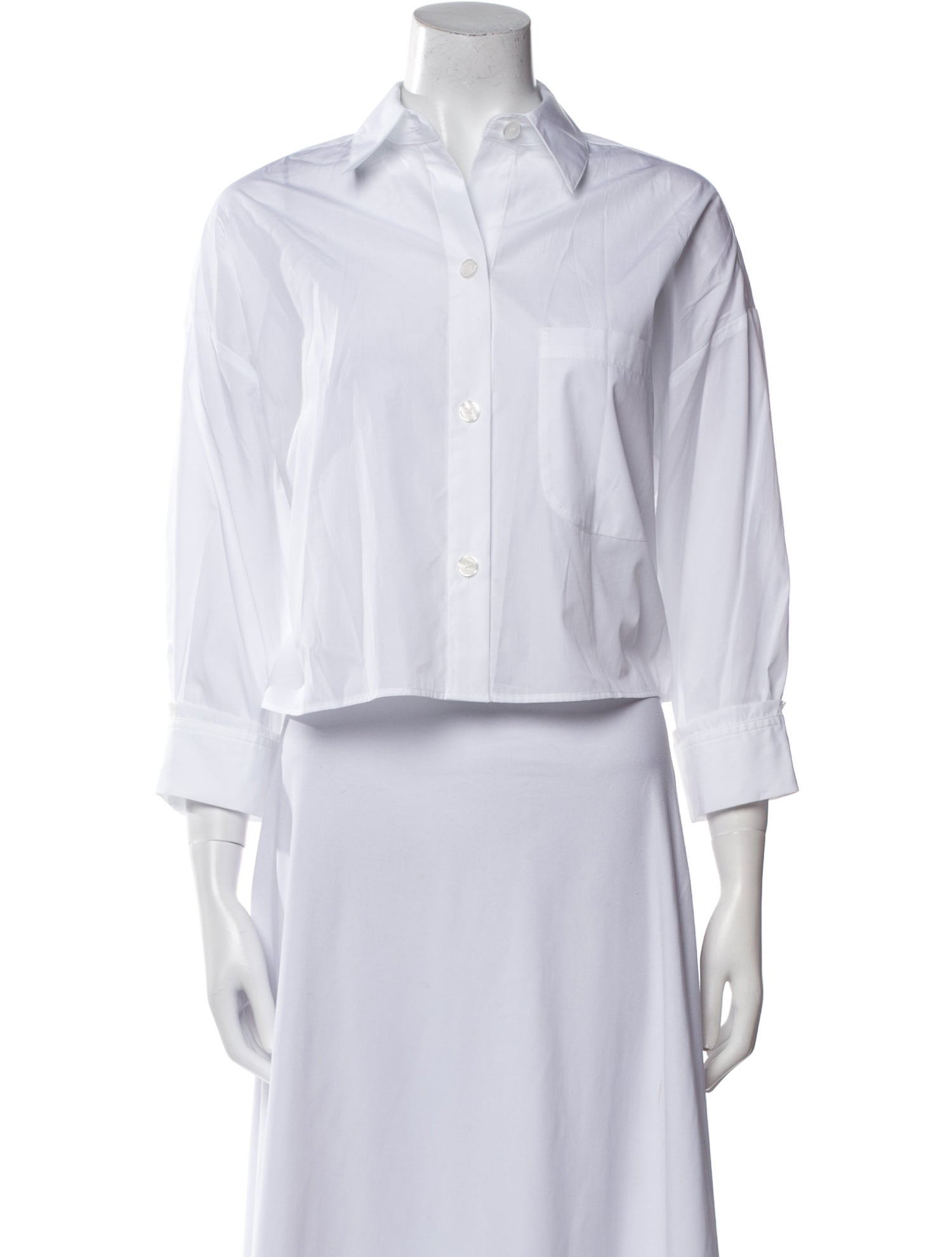 TWP Three-Quarter Sleeve Button-Up Top w/ Tags